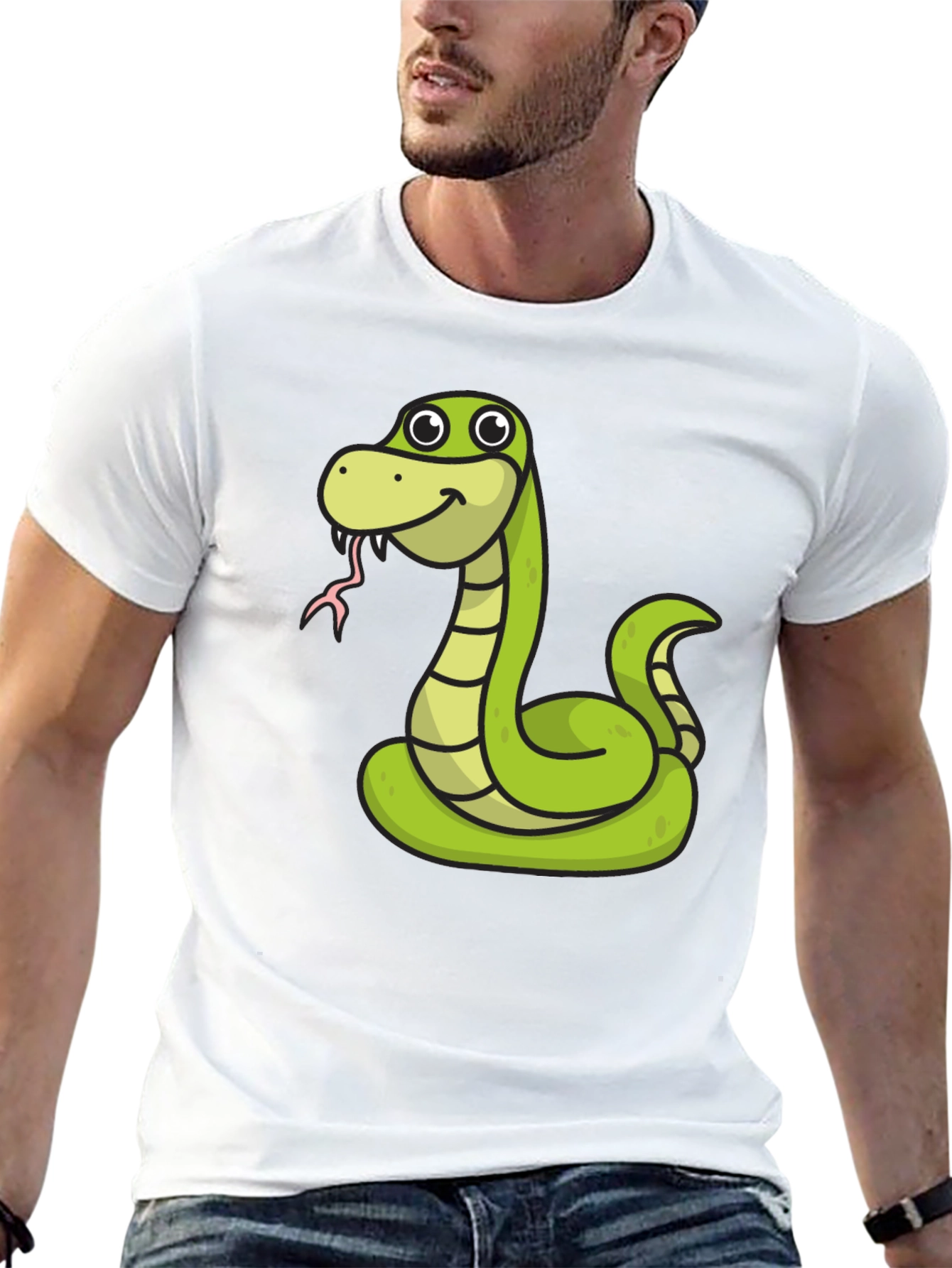 Snake Cartoon Graphic Tee