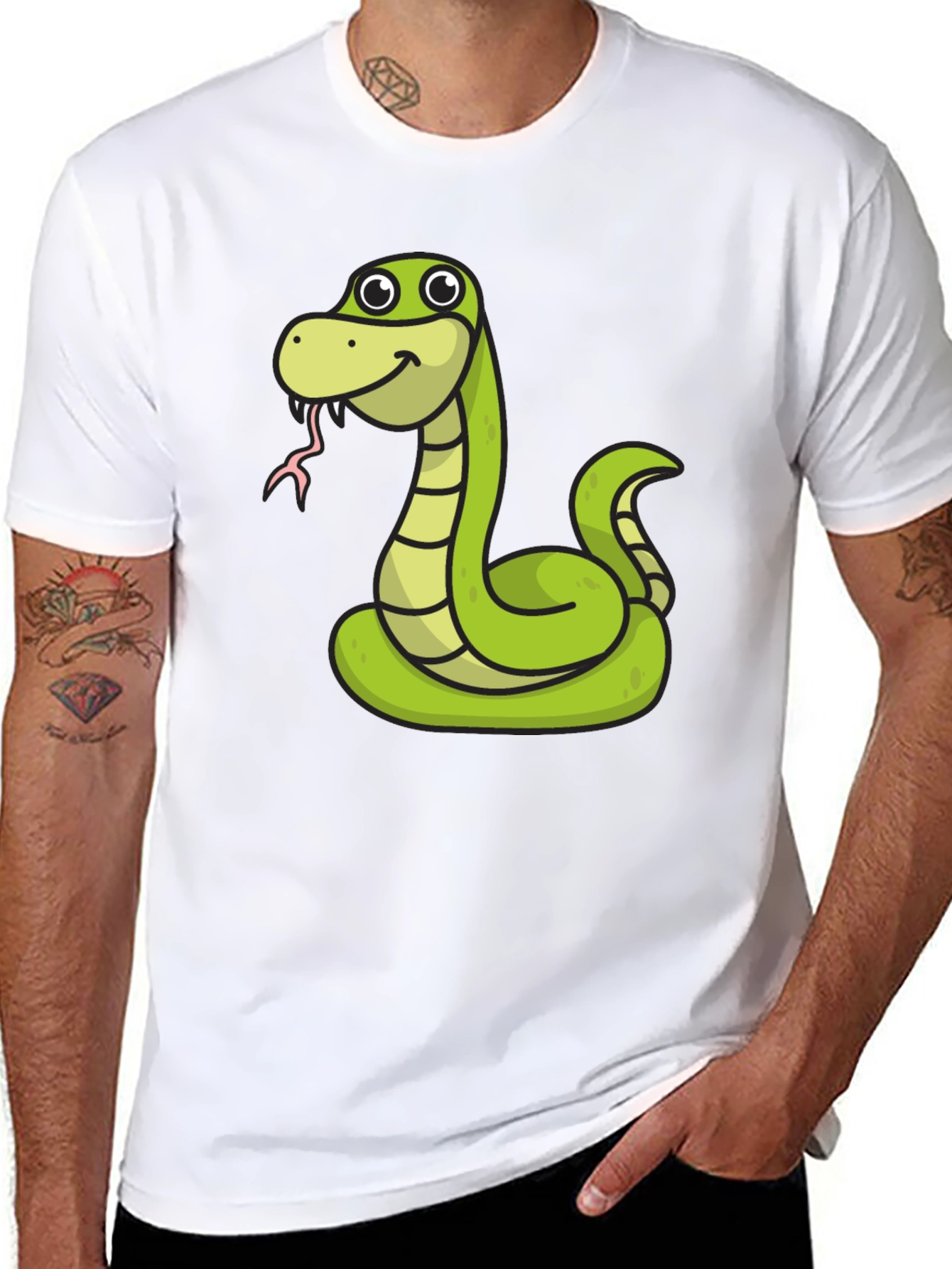 Snake Cartoon Graphic Tee