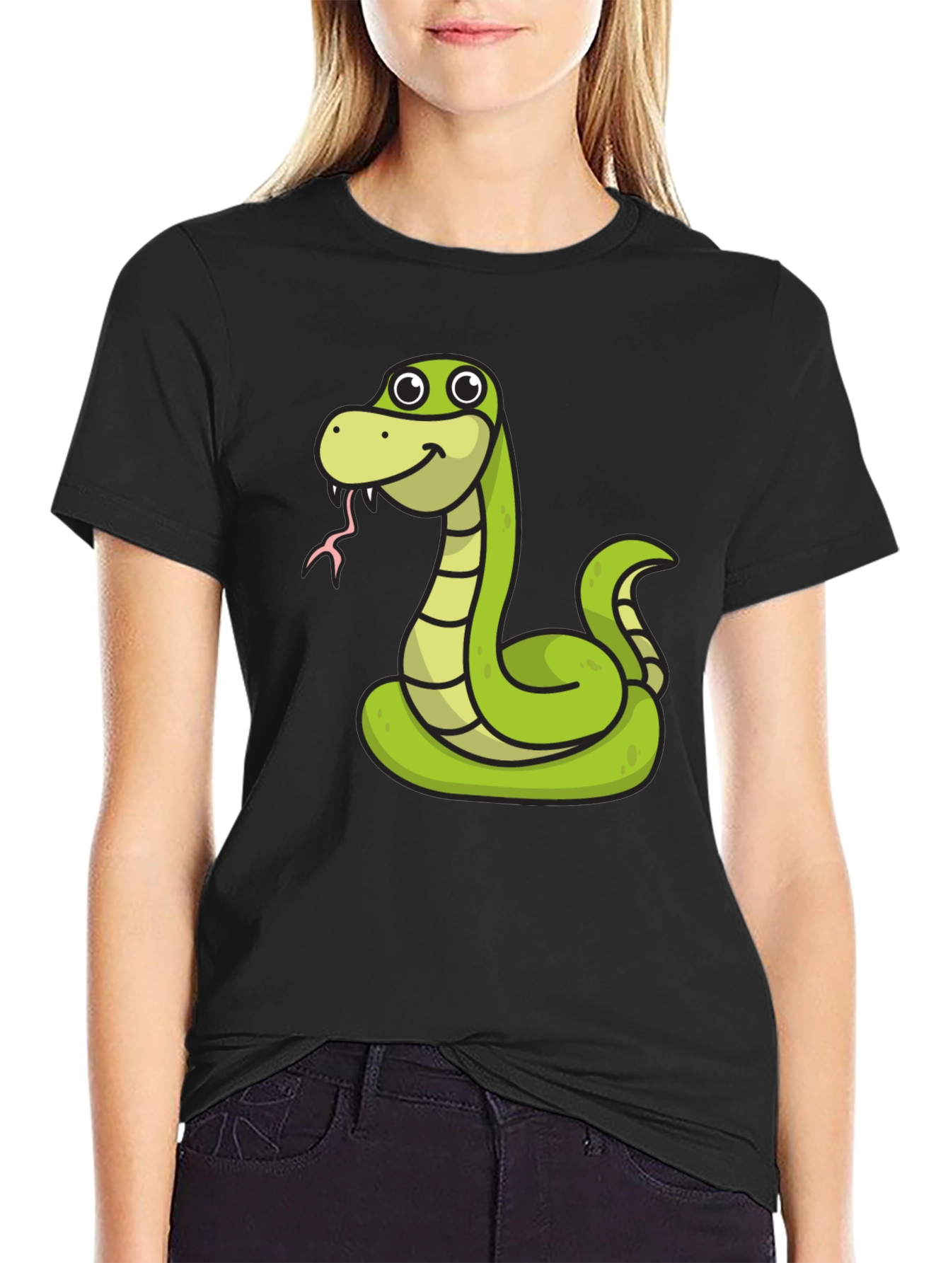 Snake Cartoon Graphic Tee