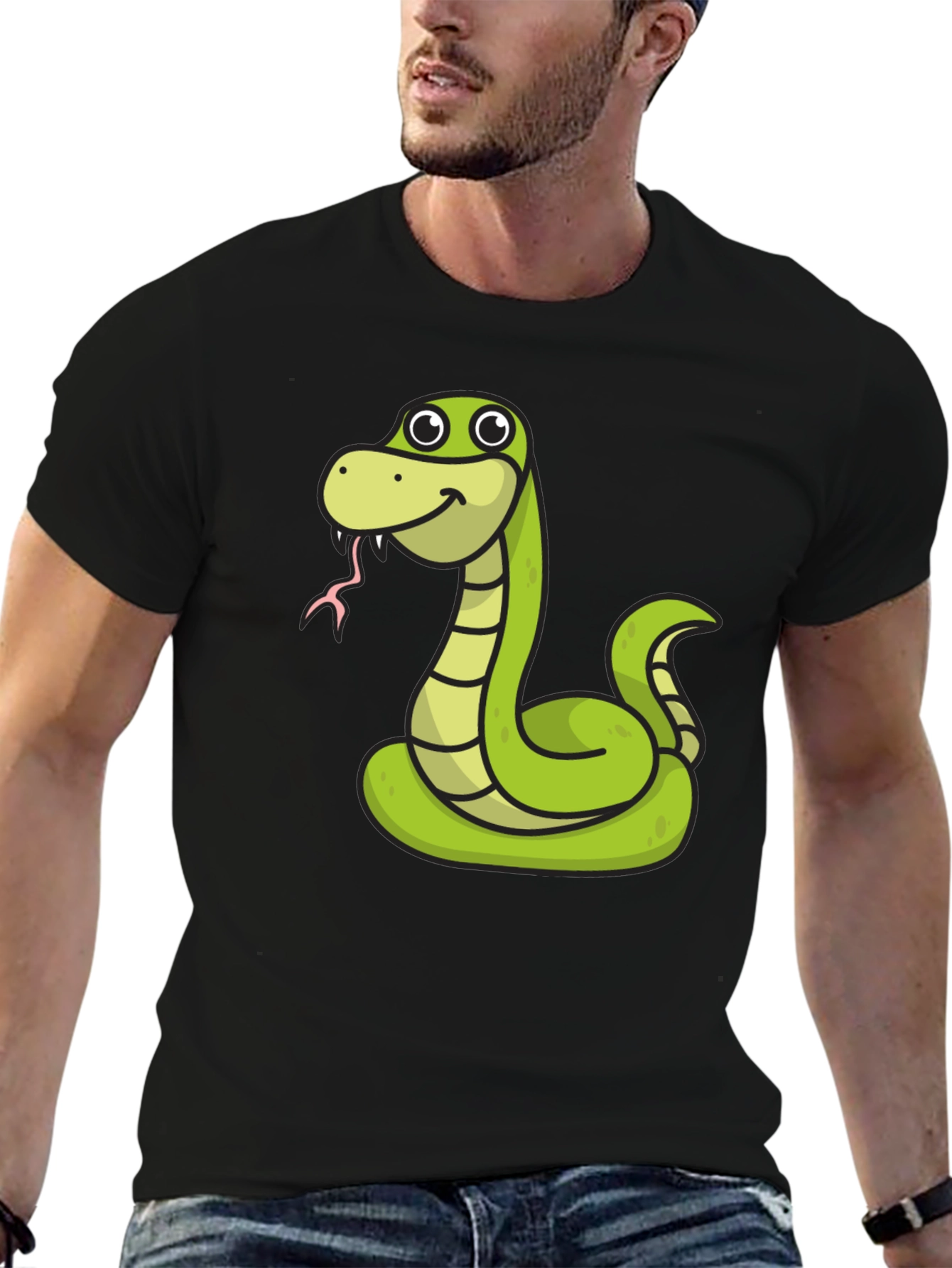 Snake Cartoon Graphic Tee