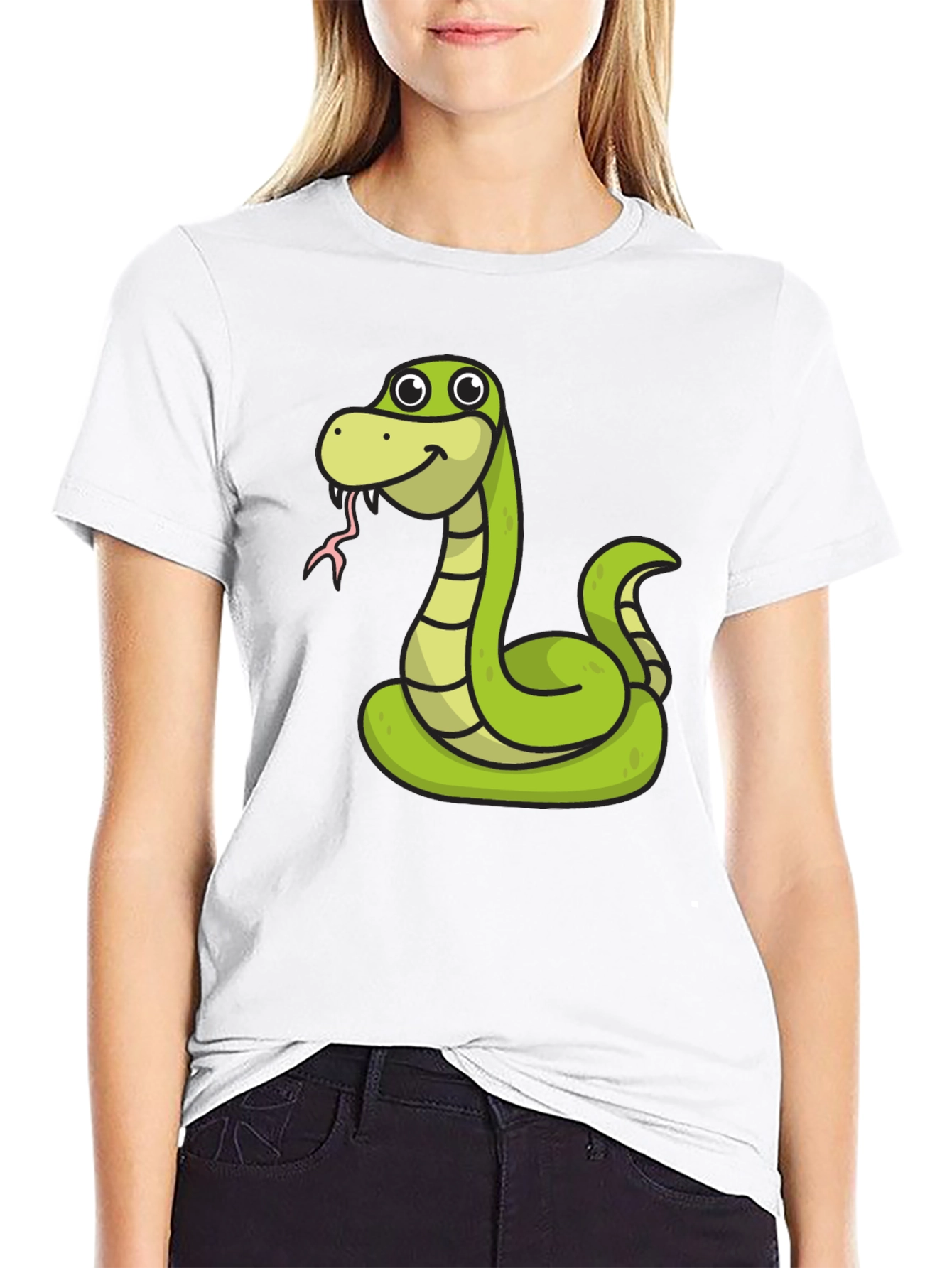 Snake Cartoon Graphic Tee