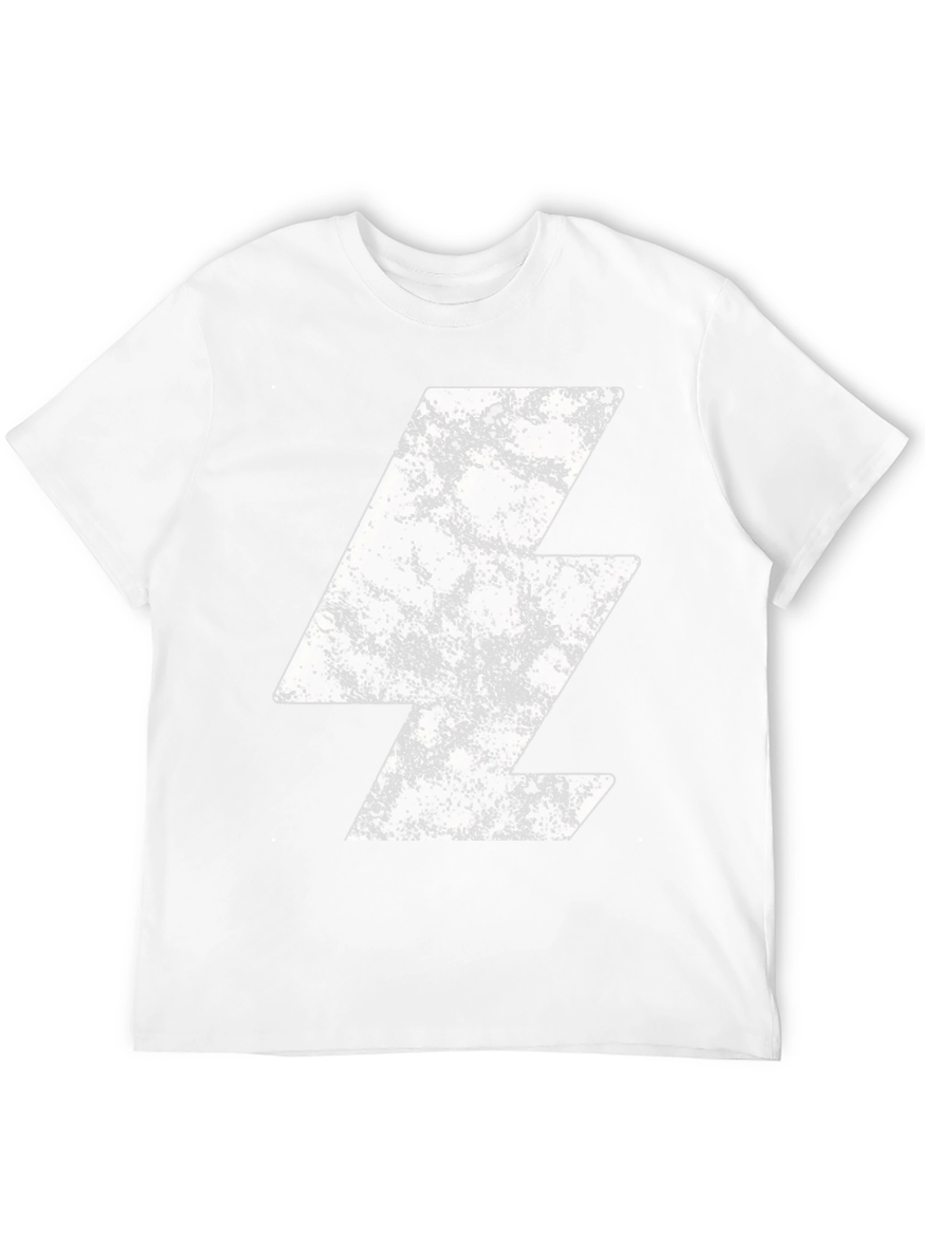 Retro Lightning Bolt Graphic Tee - Black