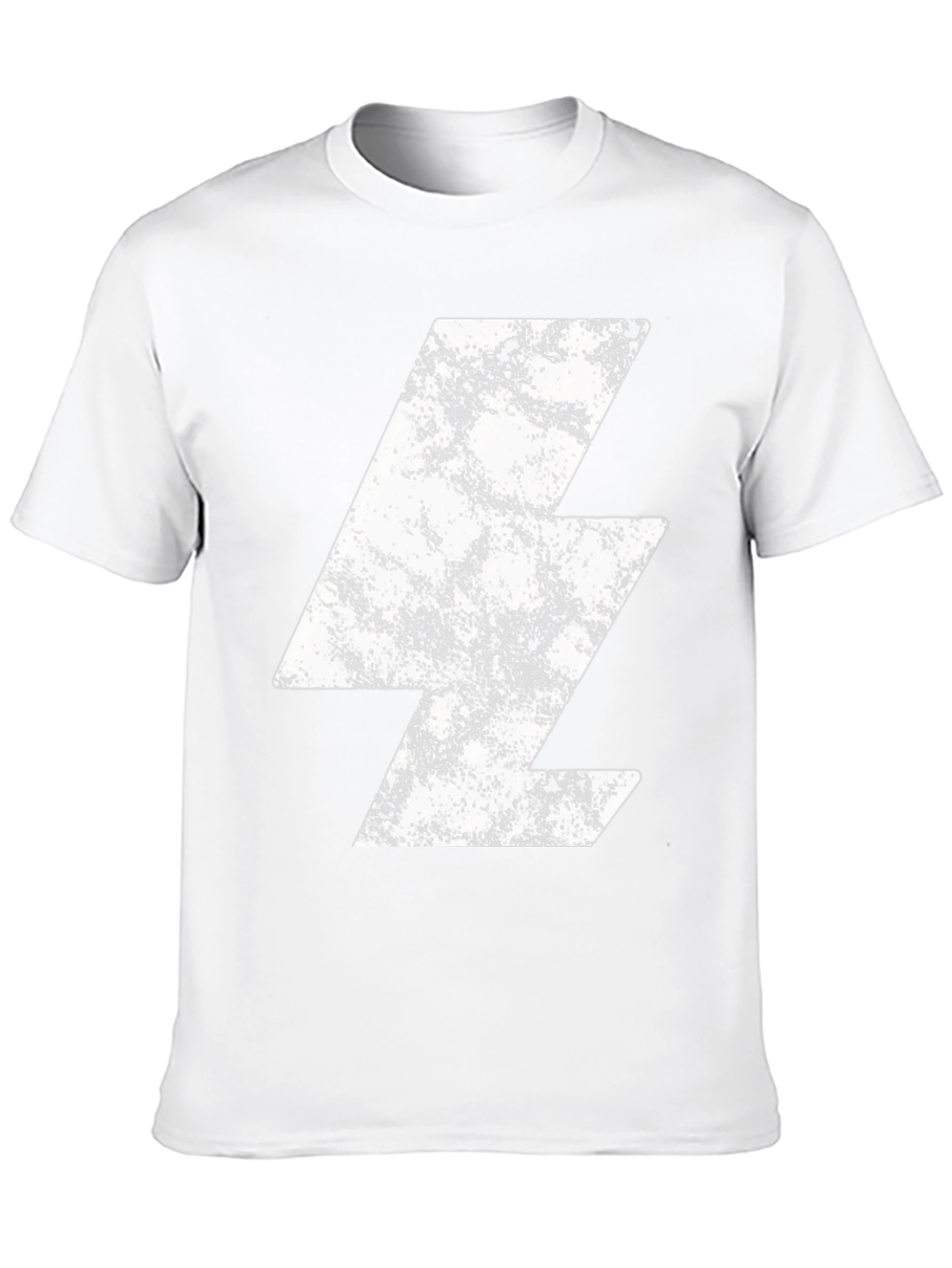 Retro Lightning Bolt Graphic Tee - Black