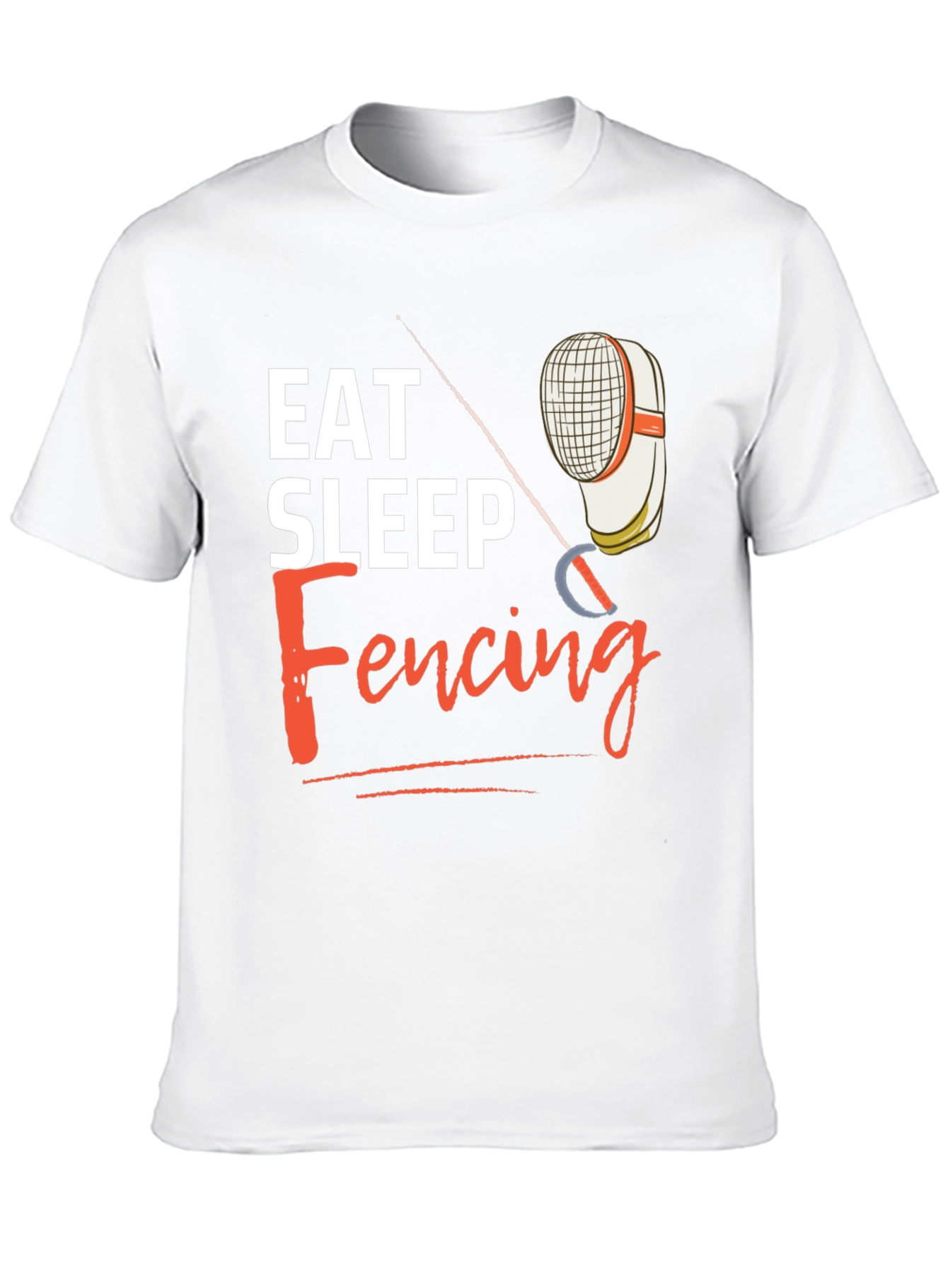 Eat Sleep Fencing T-Shirt - Black Graphic Tee