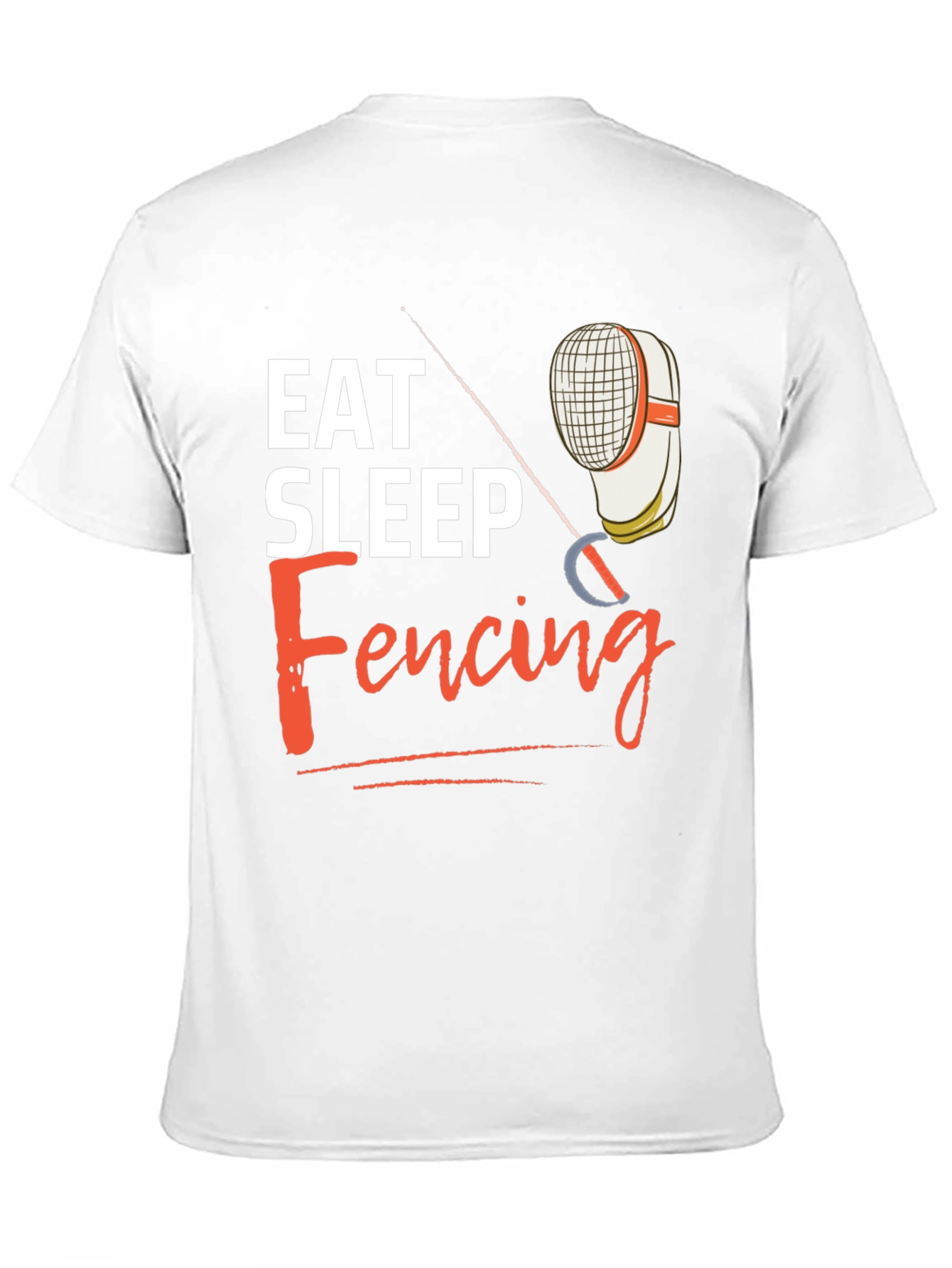 Eat Sleep Fencing T-Shirt - Black Graphic Tee