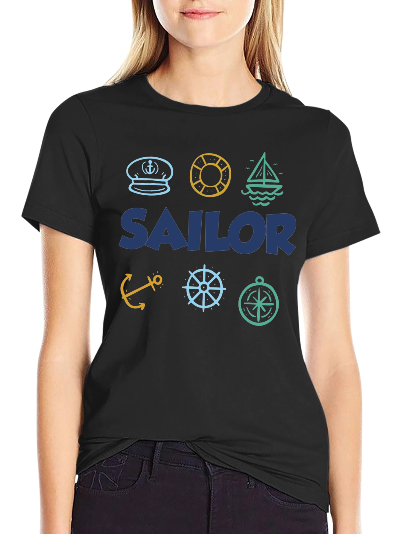 Sailor Themed T-Shirt | Nautical Design | Menswear