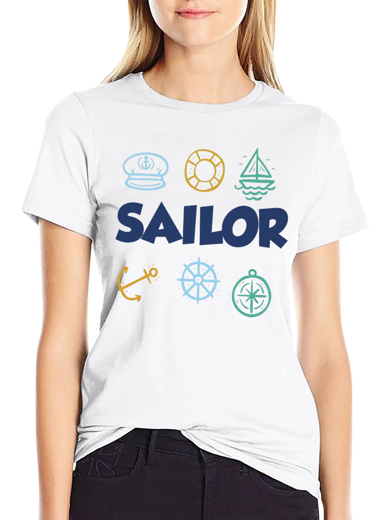 Sailor Themed T-Shirt | Nautical Design | Menswear