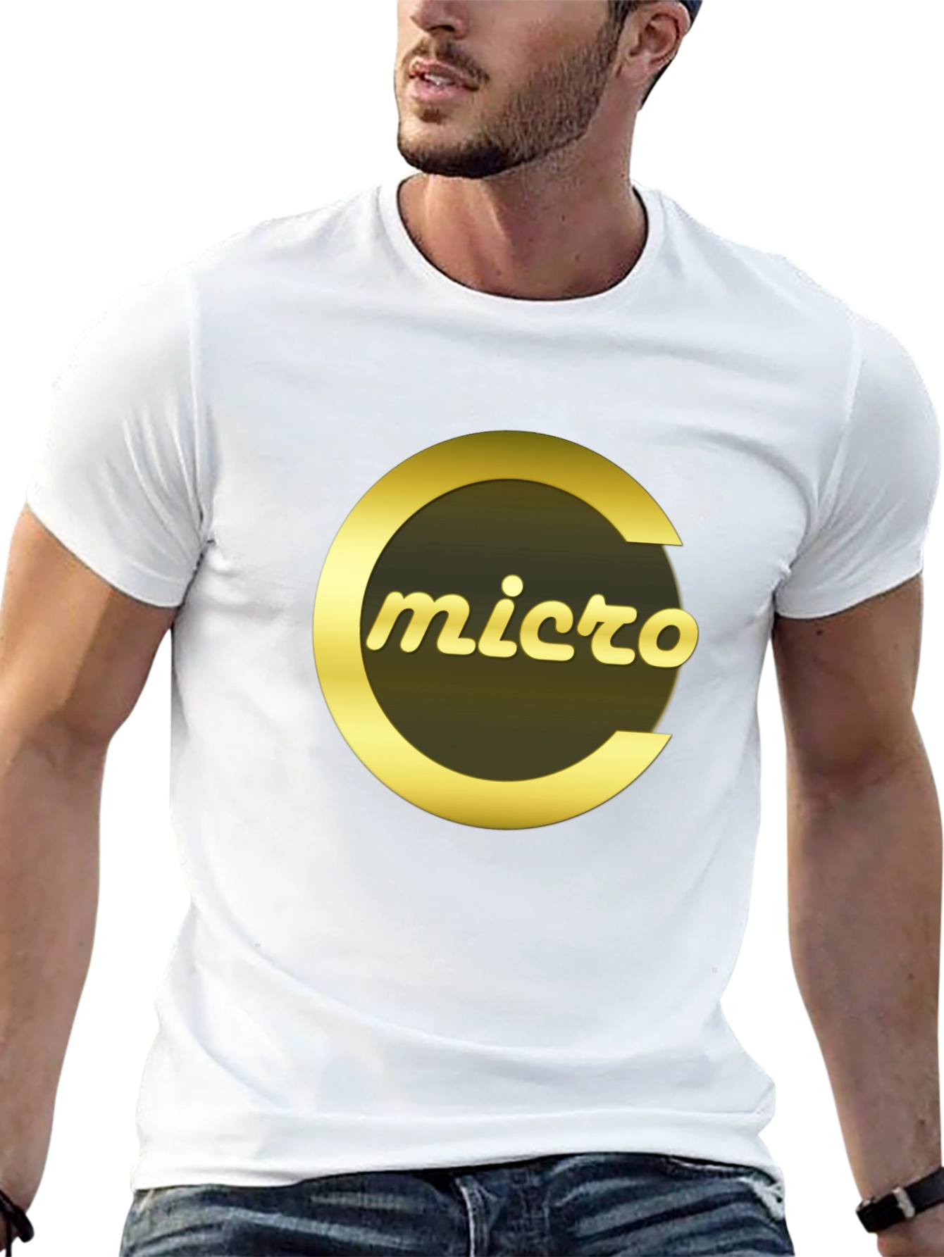 Micro Logo Graphic Tee - Soft Cotton Blend