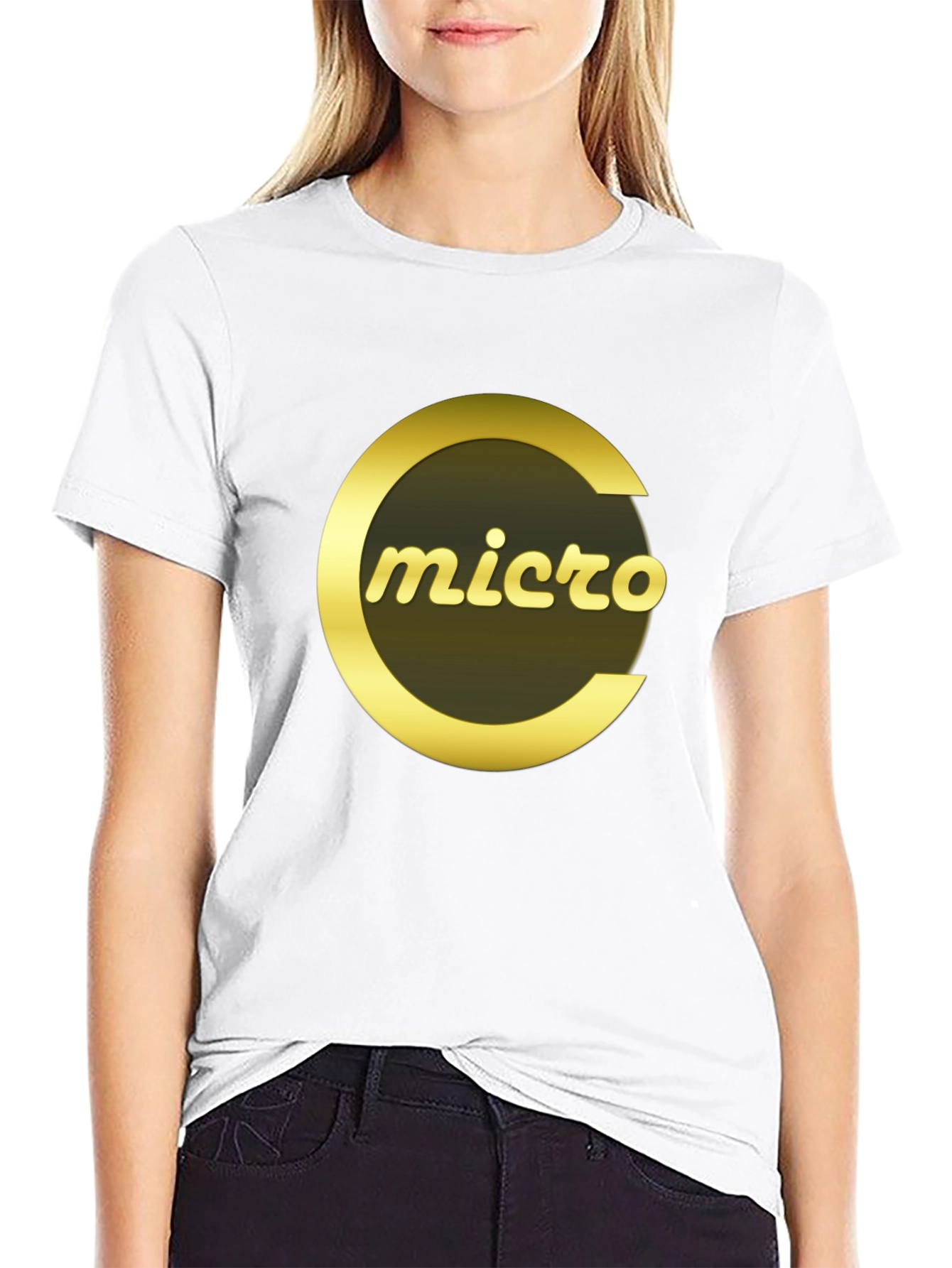 Micro Logo Graphic Tee - Soft Cotton Blend