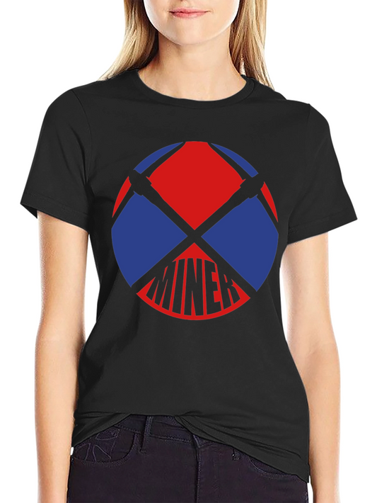 Miner Graphic T-Shirt - Black Cotton Tee