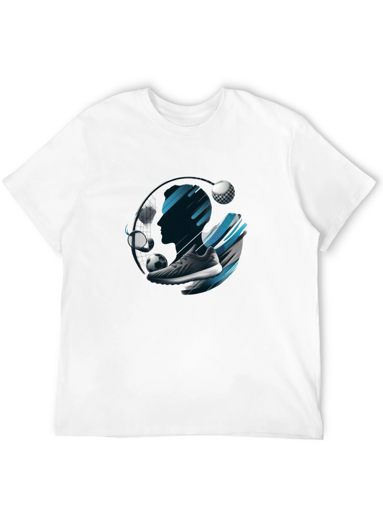 Sports Graphic Black T-Shirt