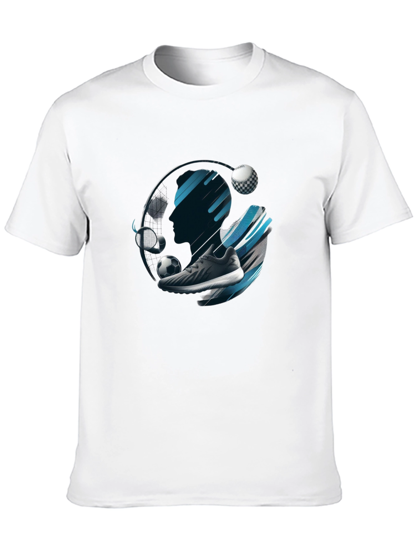 Sports Graphic Black T-Shirt