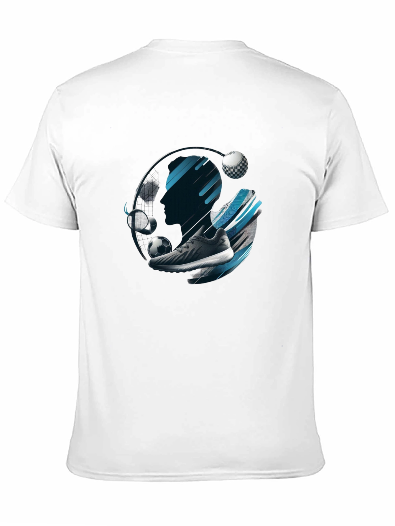 Sports Graphic Black T-Shirt