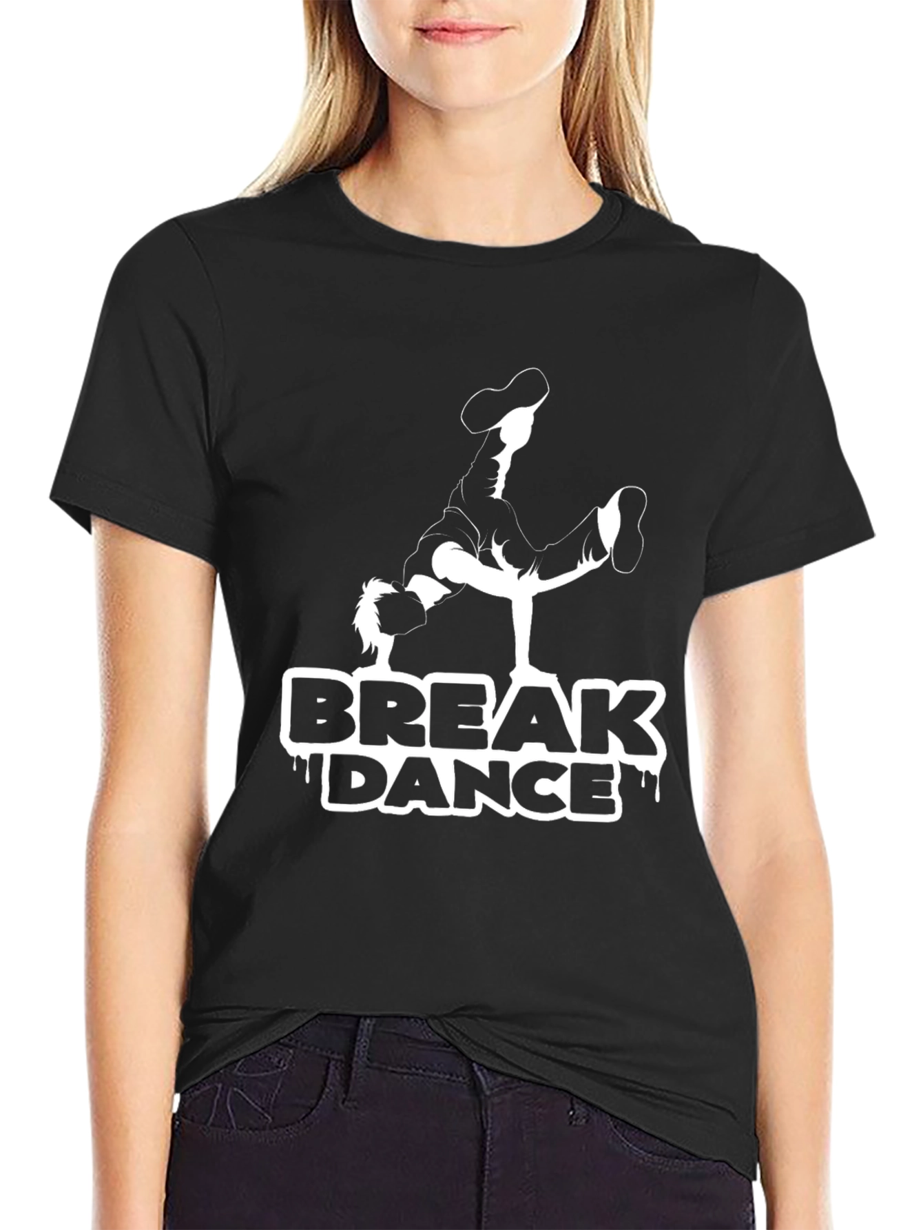 Break Dance Graphic Tee - Black T-Shirt