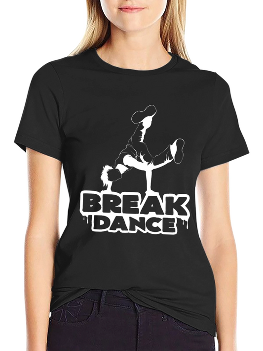 Break Dance Graphic Tee - Black T-Shirt