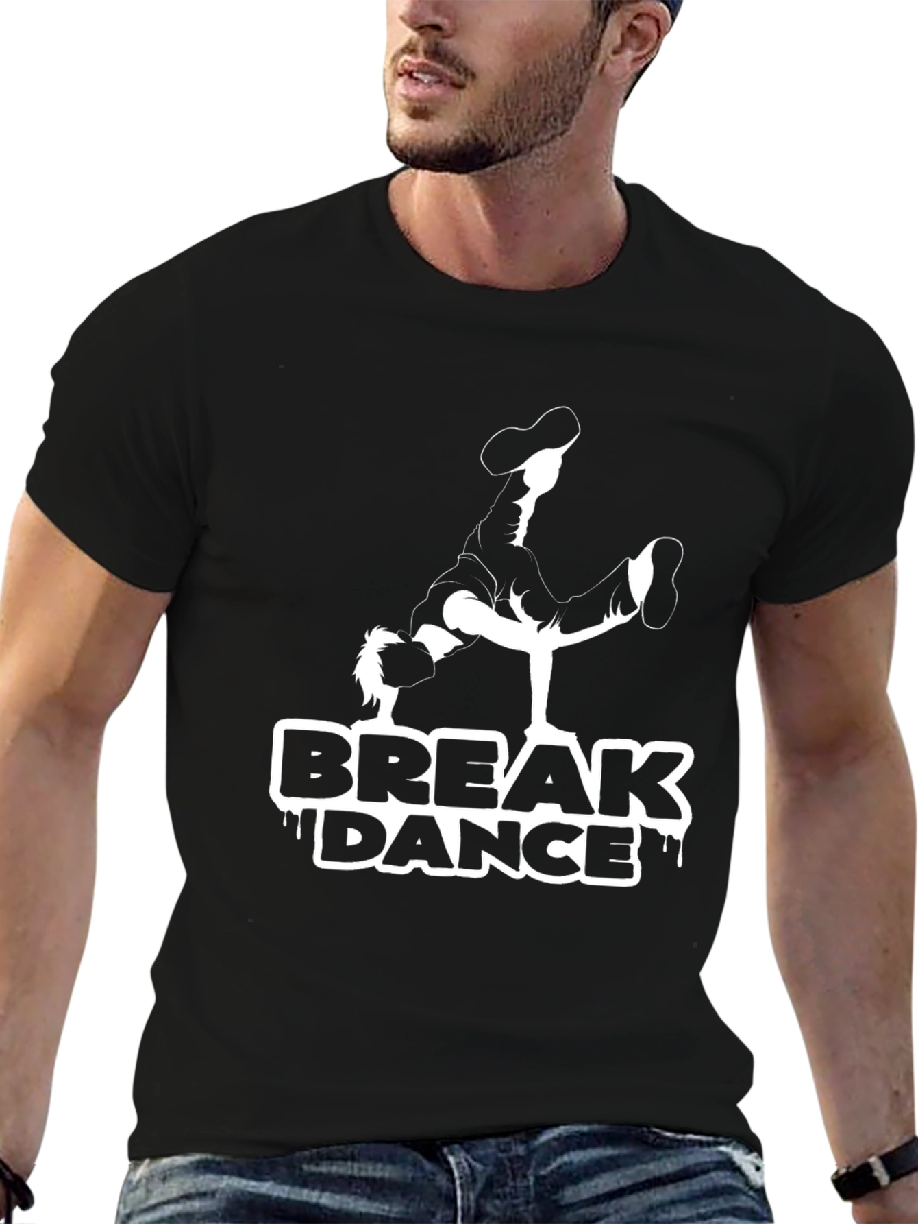 Break Dance Graphic Tee - Black T-Shirt