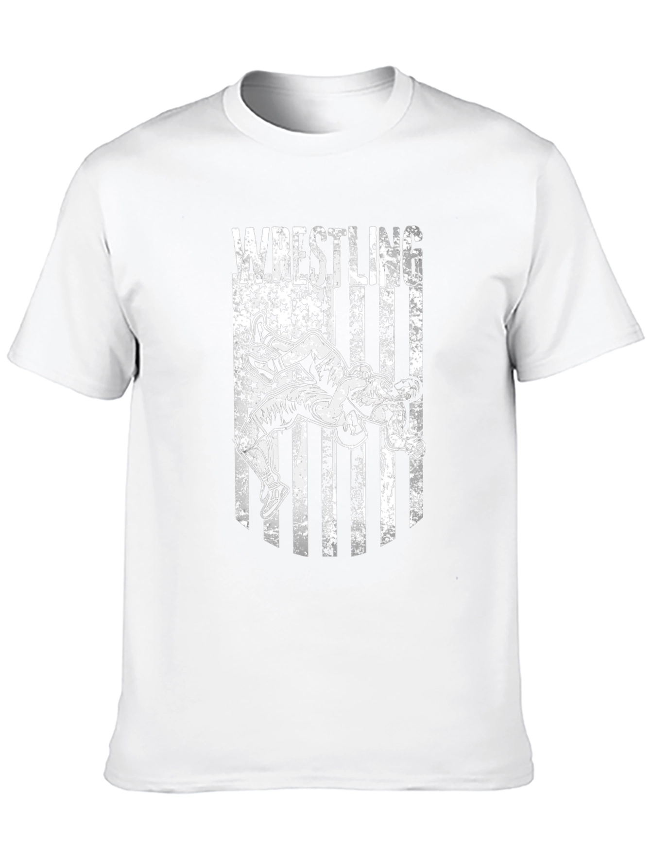 Wrestling USA Flag Graphic T-Shirt