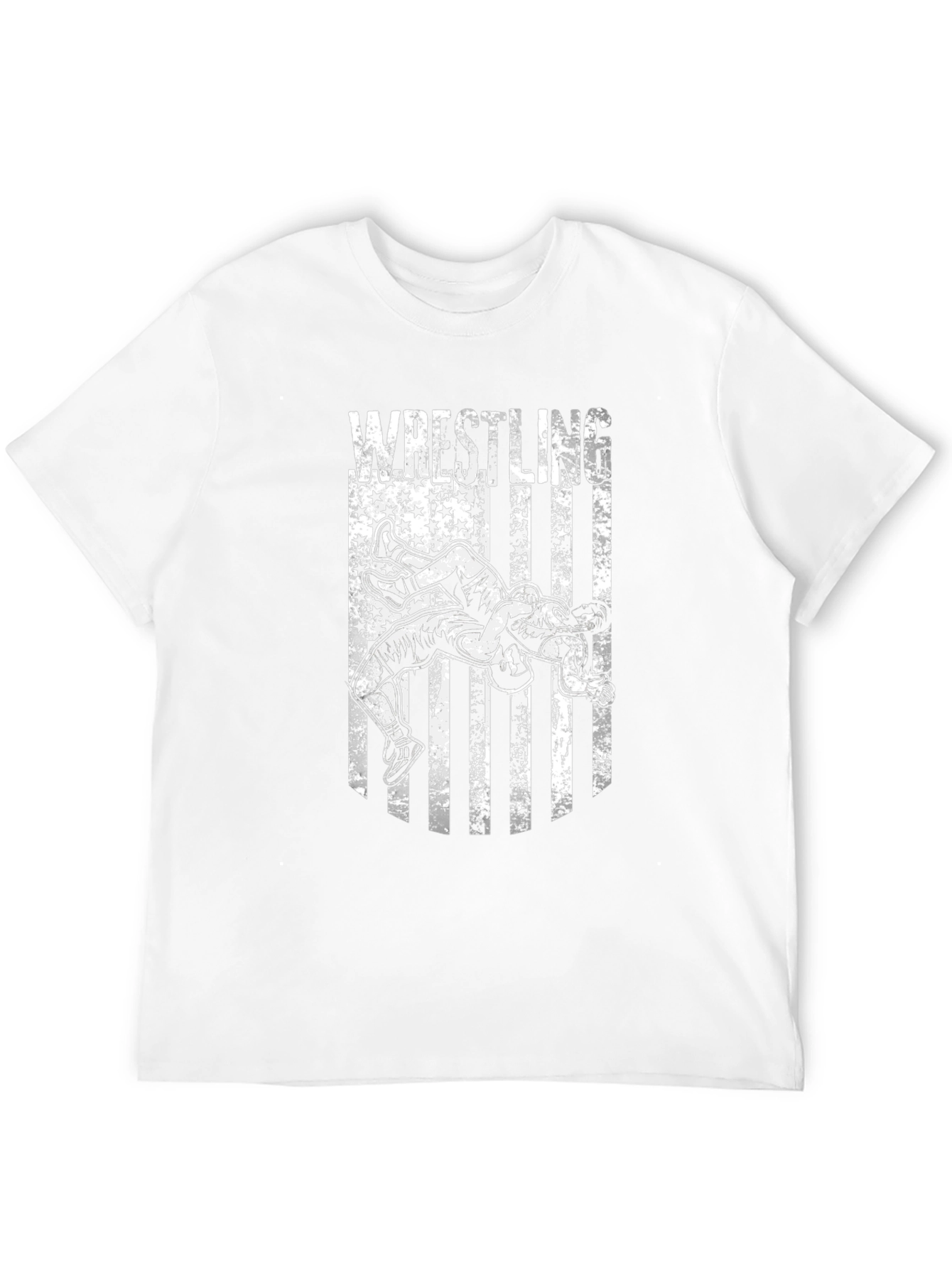 Wrestling USA Flag Graphic T-Shirt