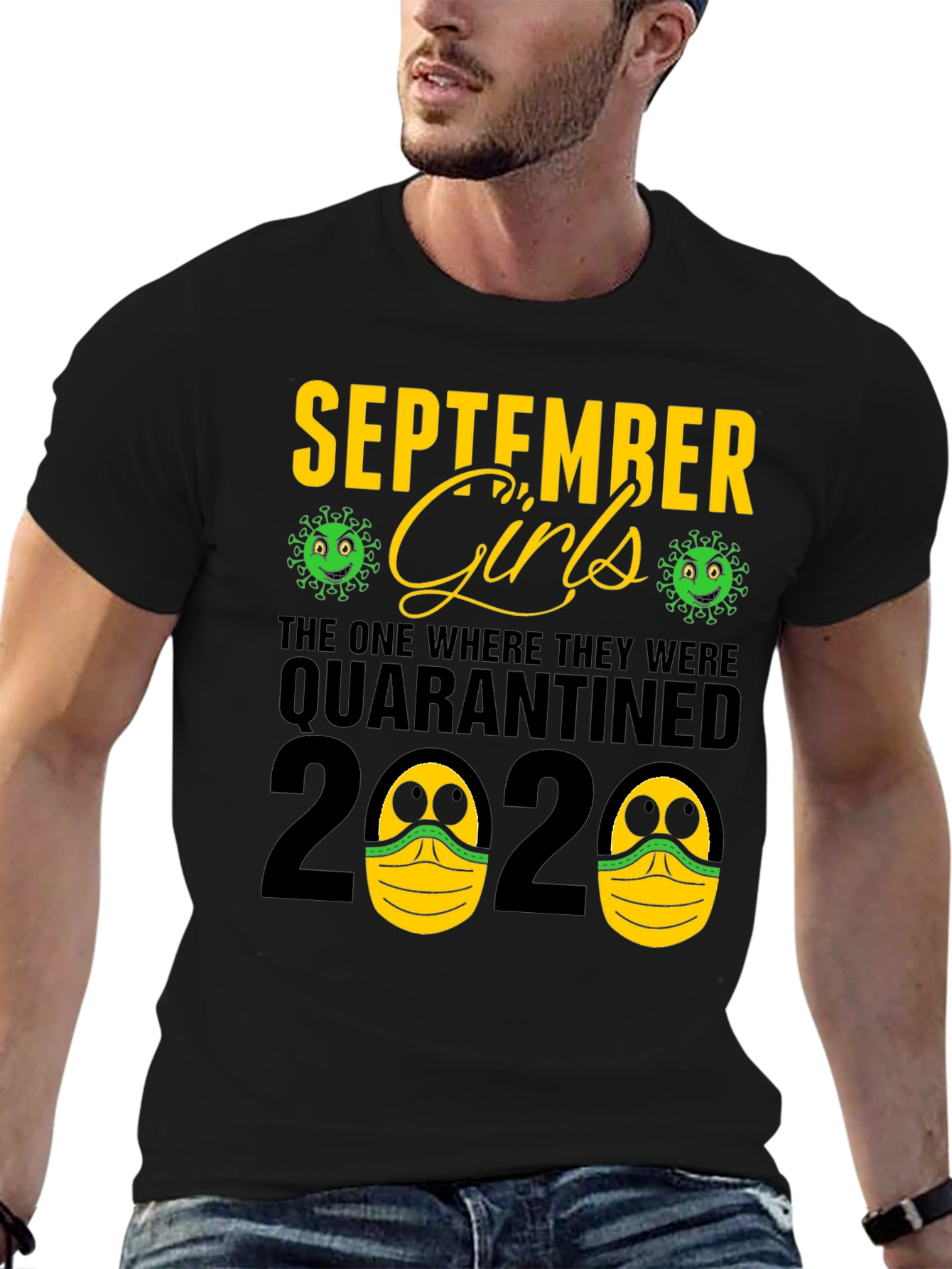 September Girls Quarantined 2020 Black T-Shirt