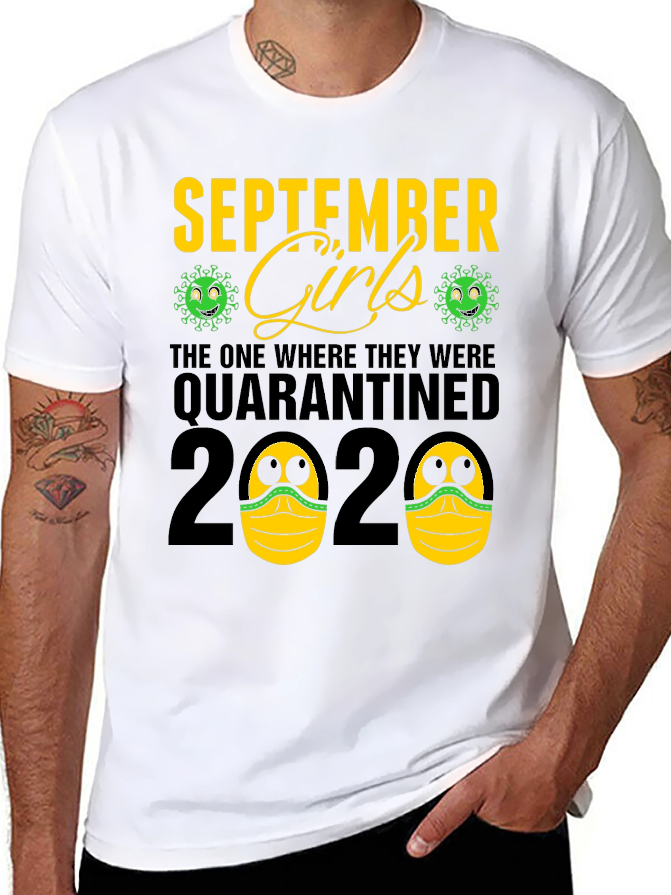 September Girls Quarantined 2020 Black T-Shirt