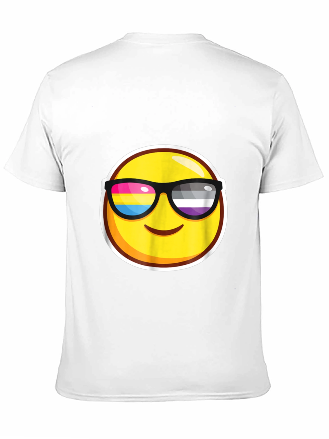 Emoji Pride Sunglasses Black T-Shirt