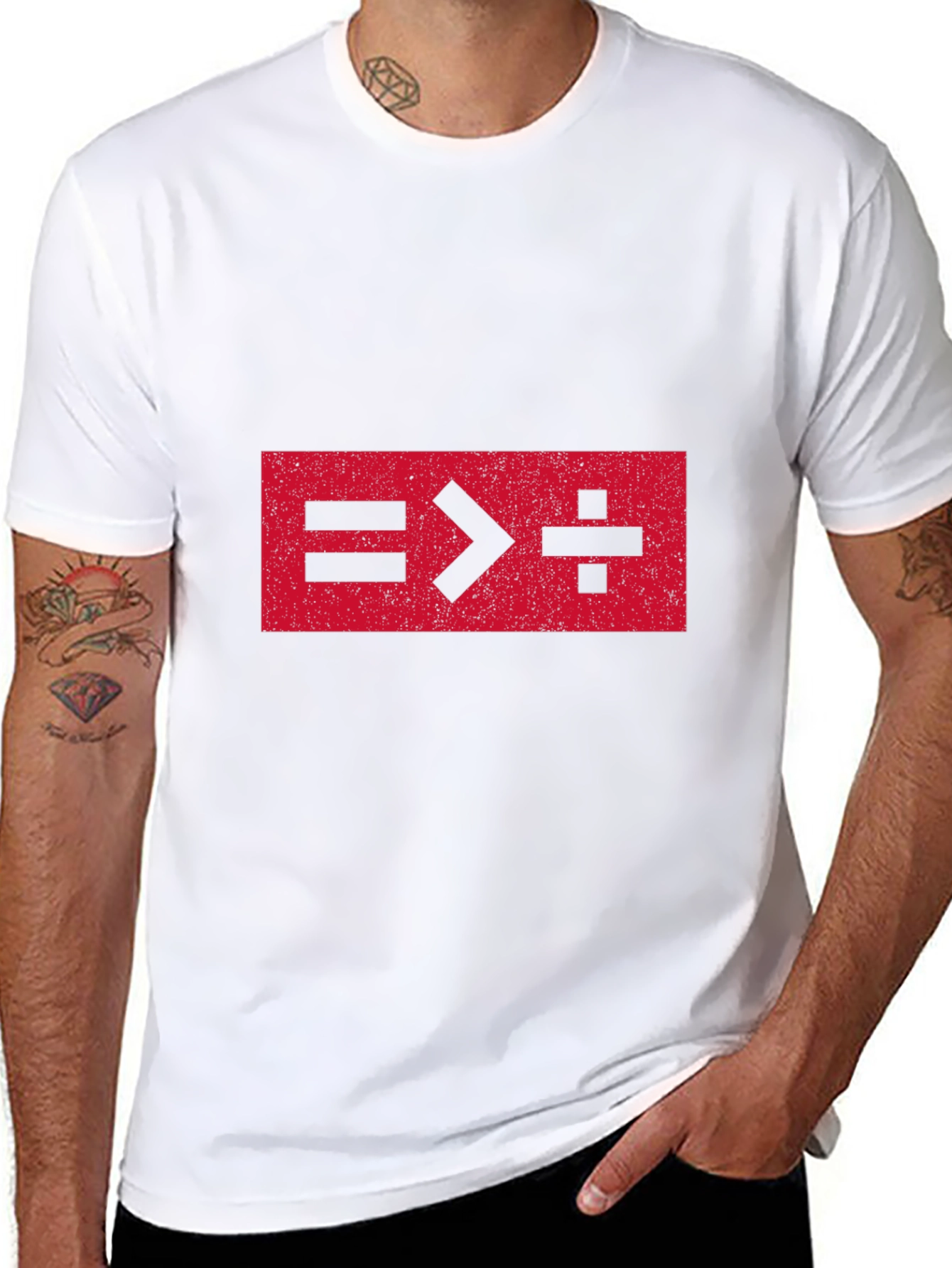 Equals Greater Than Divide Math T-Shirt