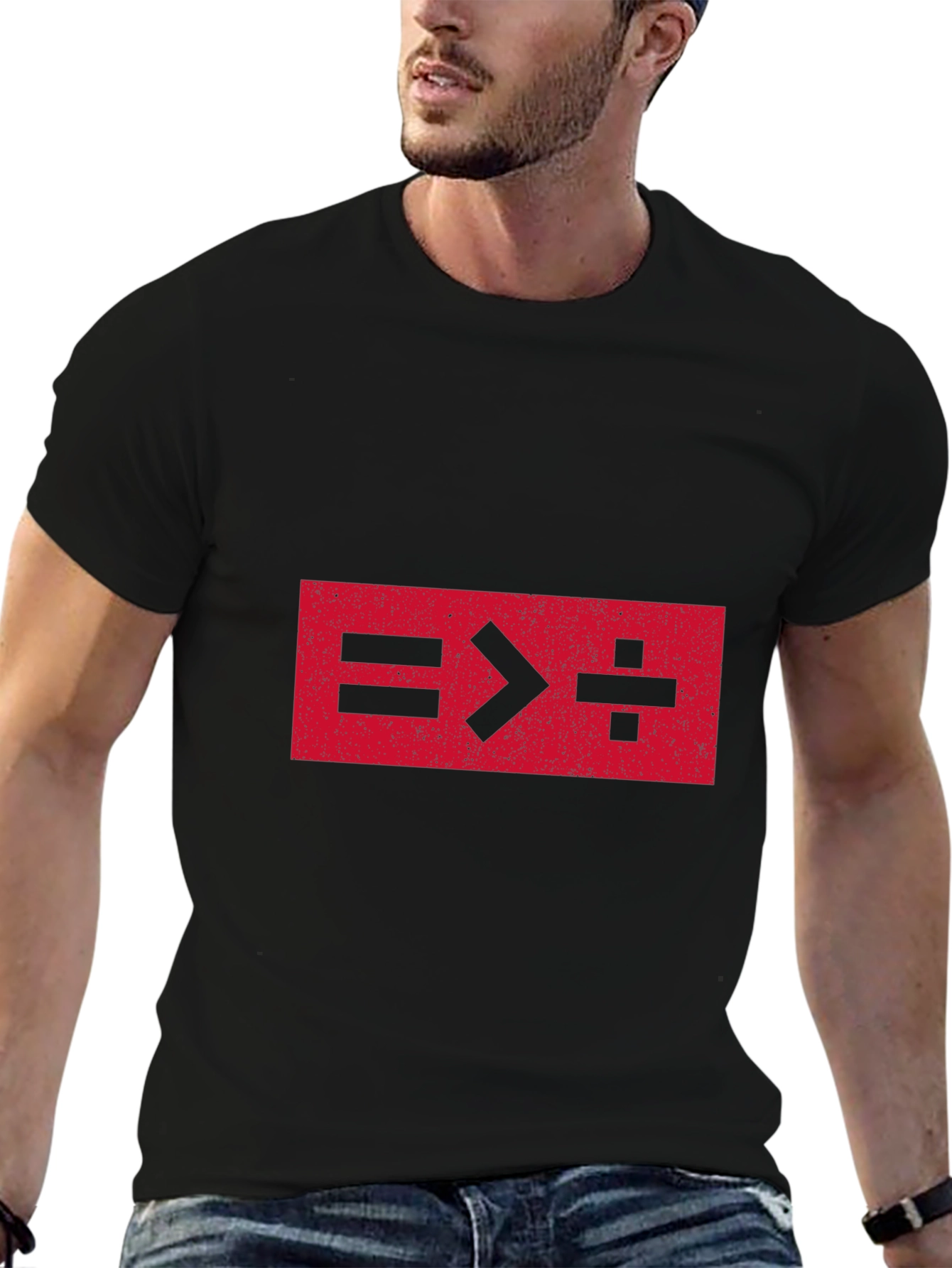 Equals Greater Than Divide Math T-Shirt