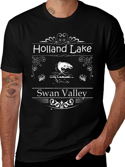Holland Lake Swan Valley Fishing T-Shirt