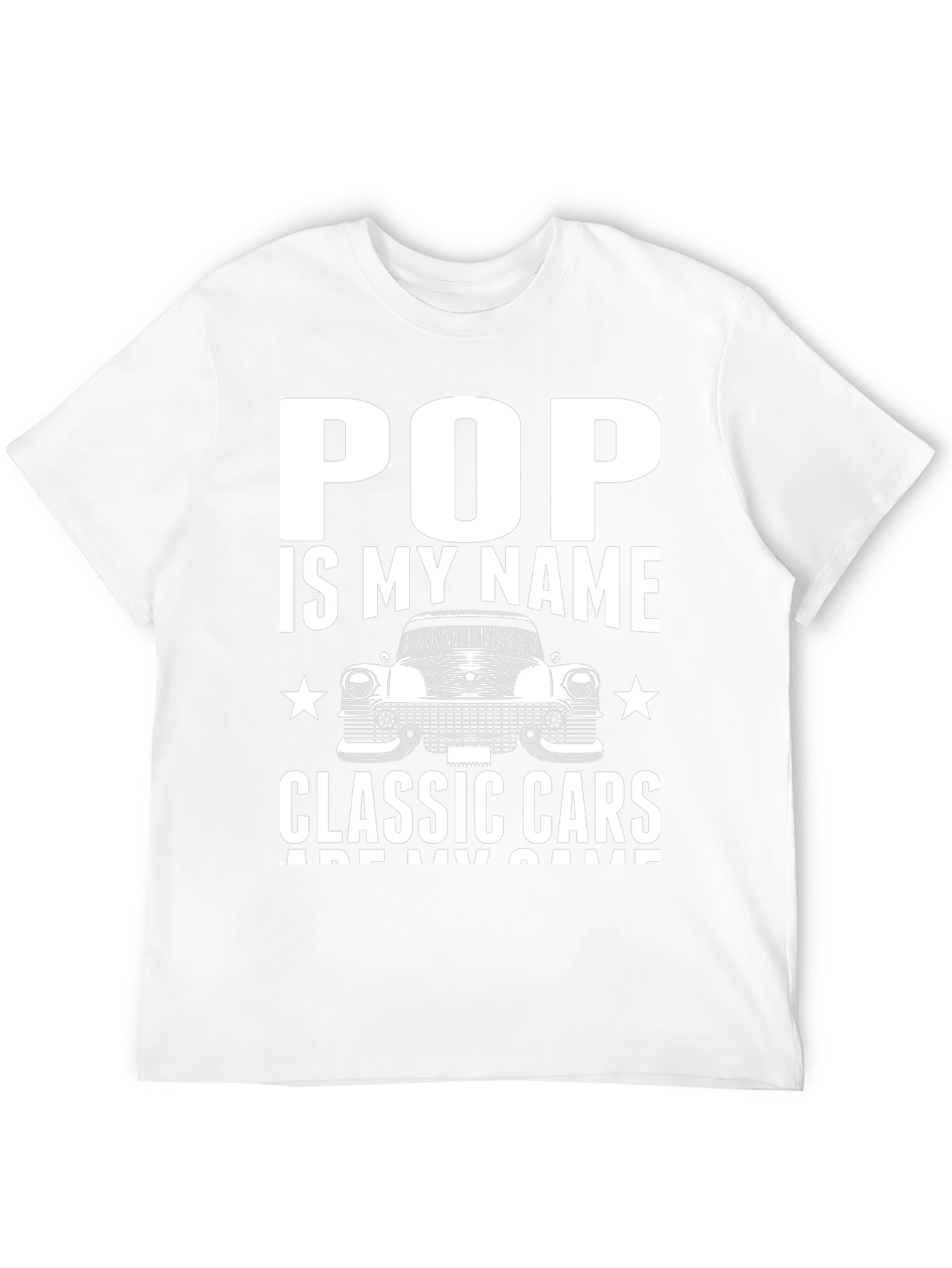 Pop Classic Car T-Shirt -  Mens Black Tee