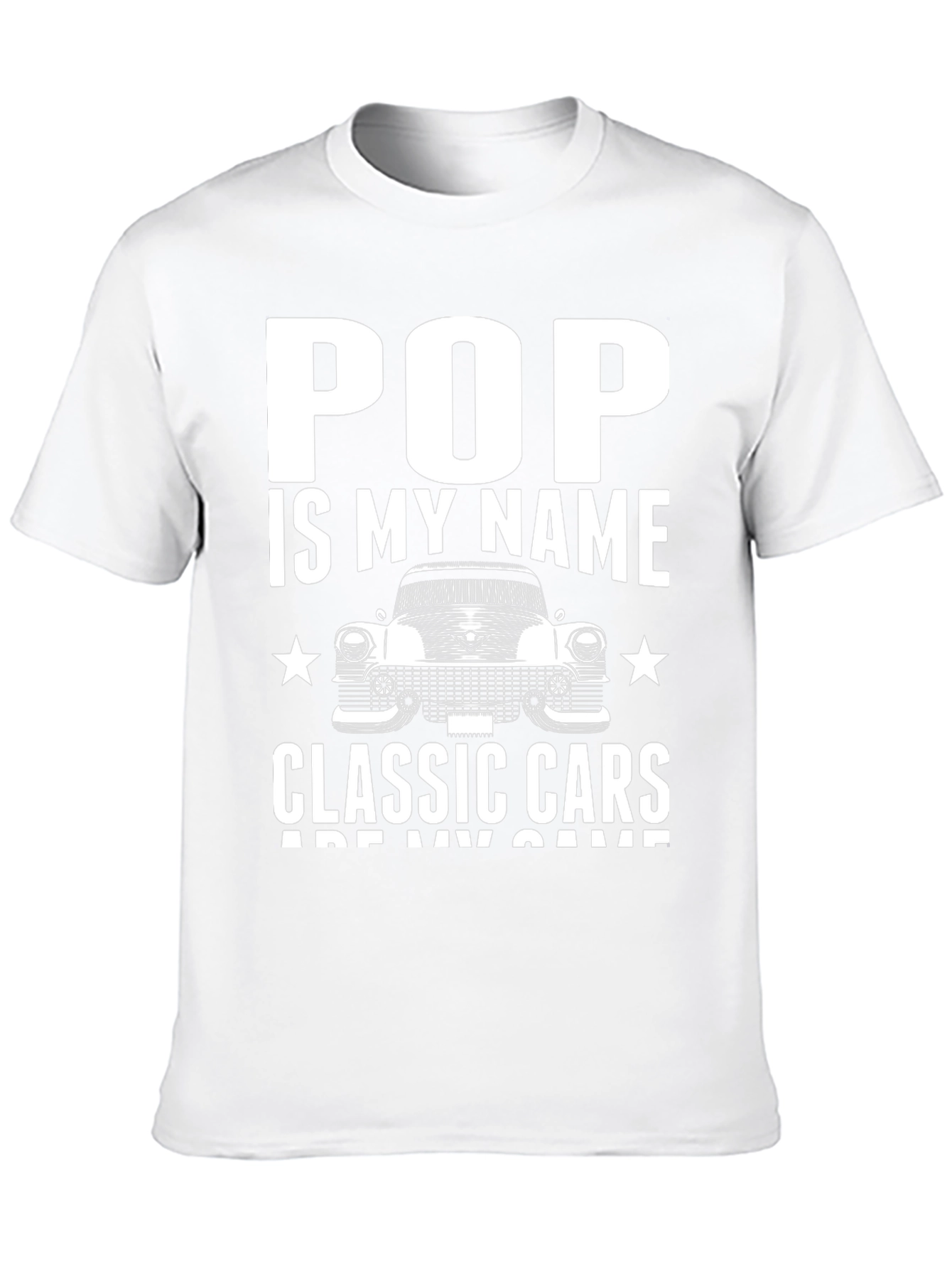 Pop Classic Car T-Shirt -  Mens Black Tee