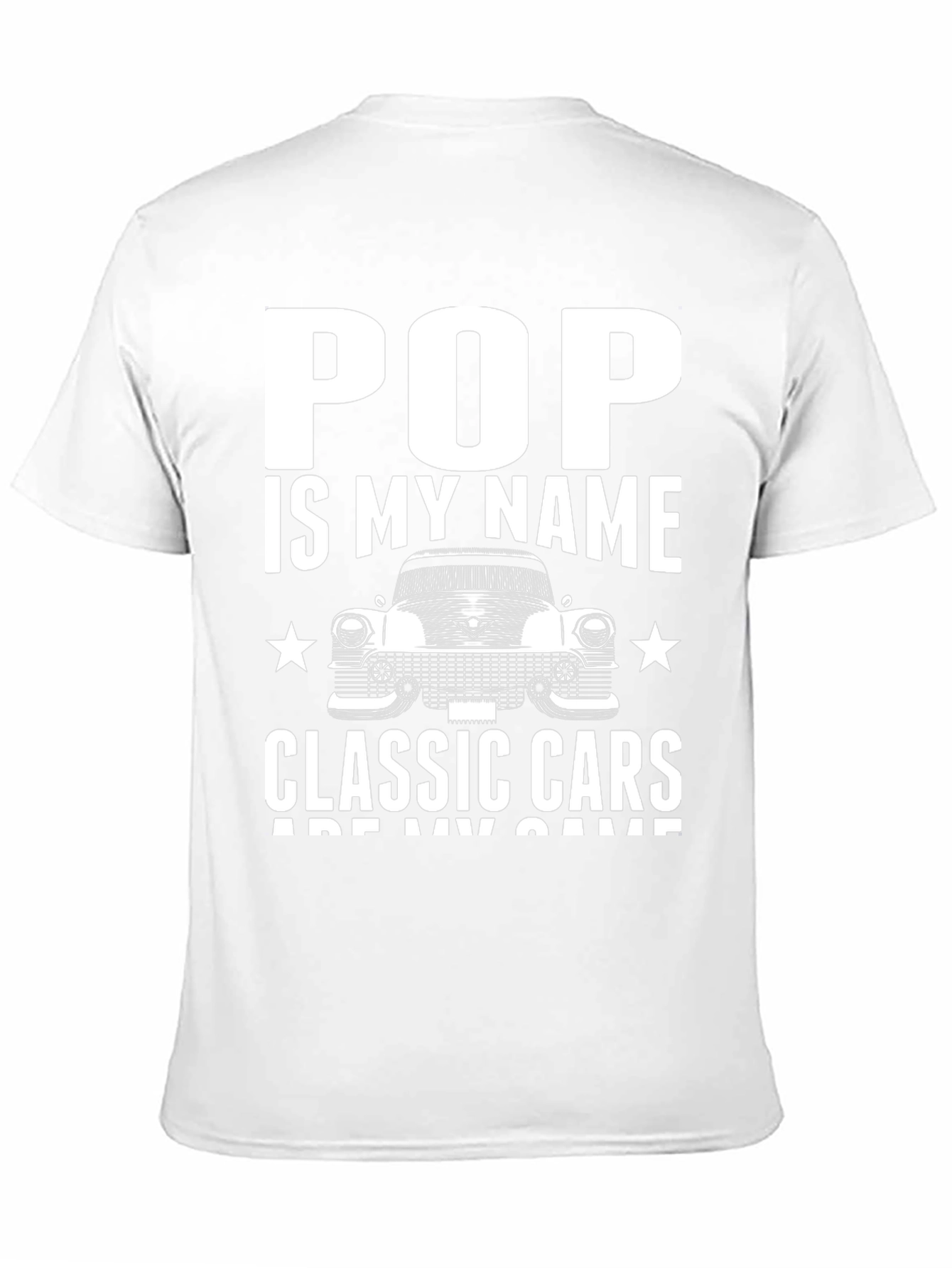 Pop Classic Car T-Shirt -  Mens Black Tee