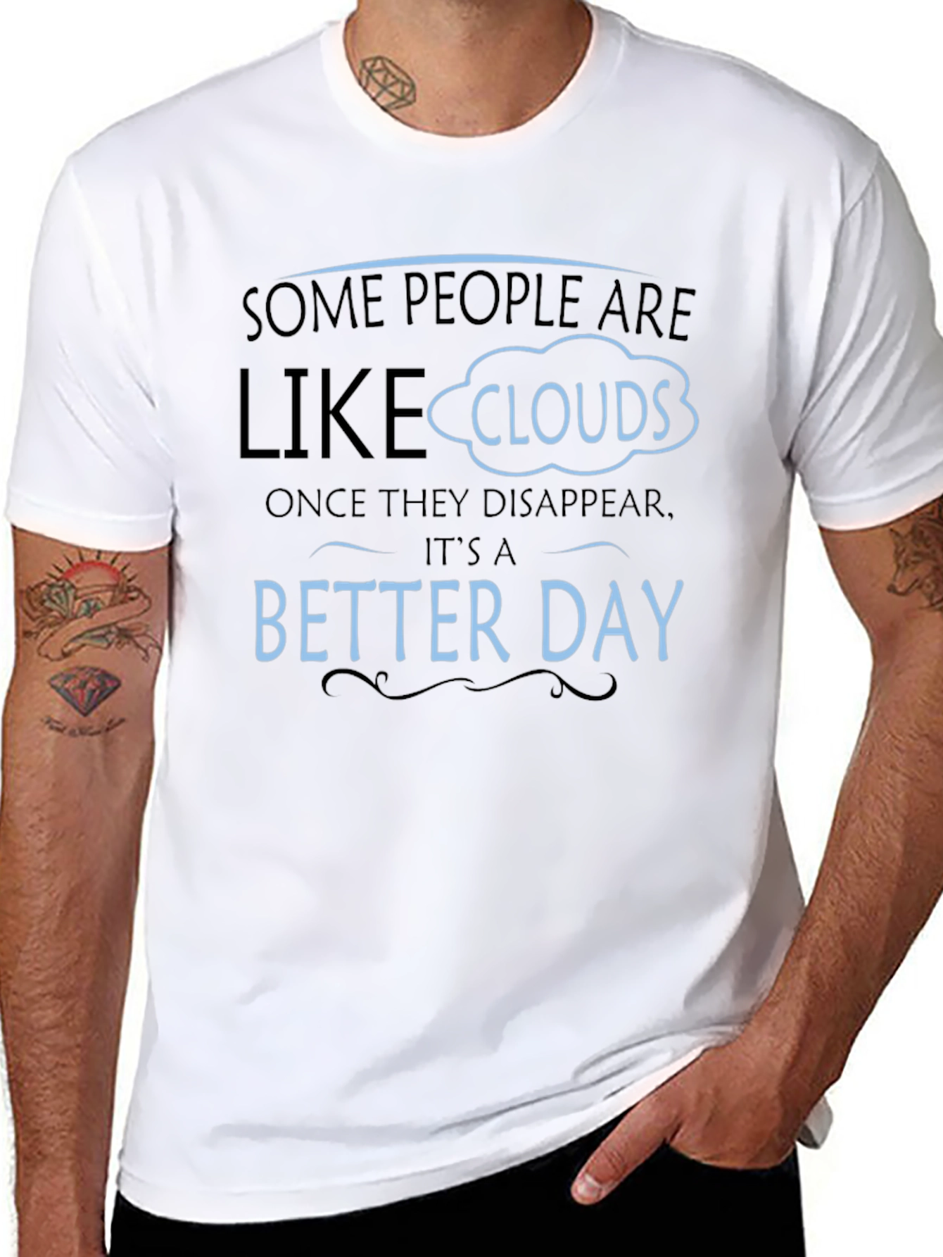Funny Clouds T-Shirt - Better Day Graphic Tee