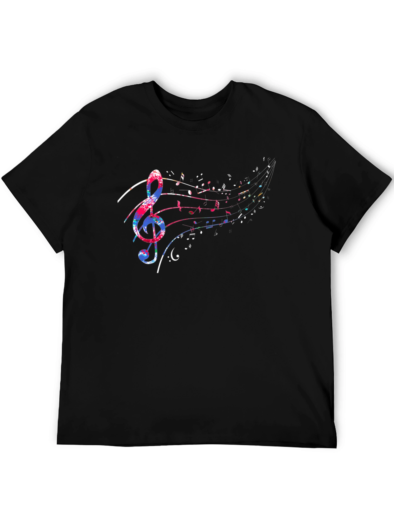 Musical Note Treble Clef Graphic Tee