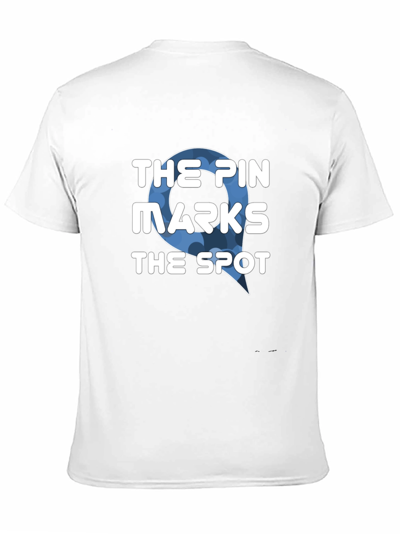 The Pin Marks the Spot Black T-Shirt