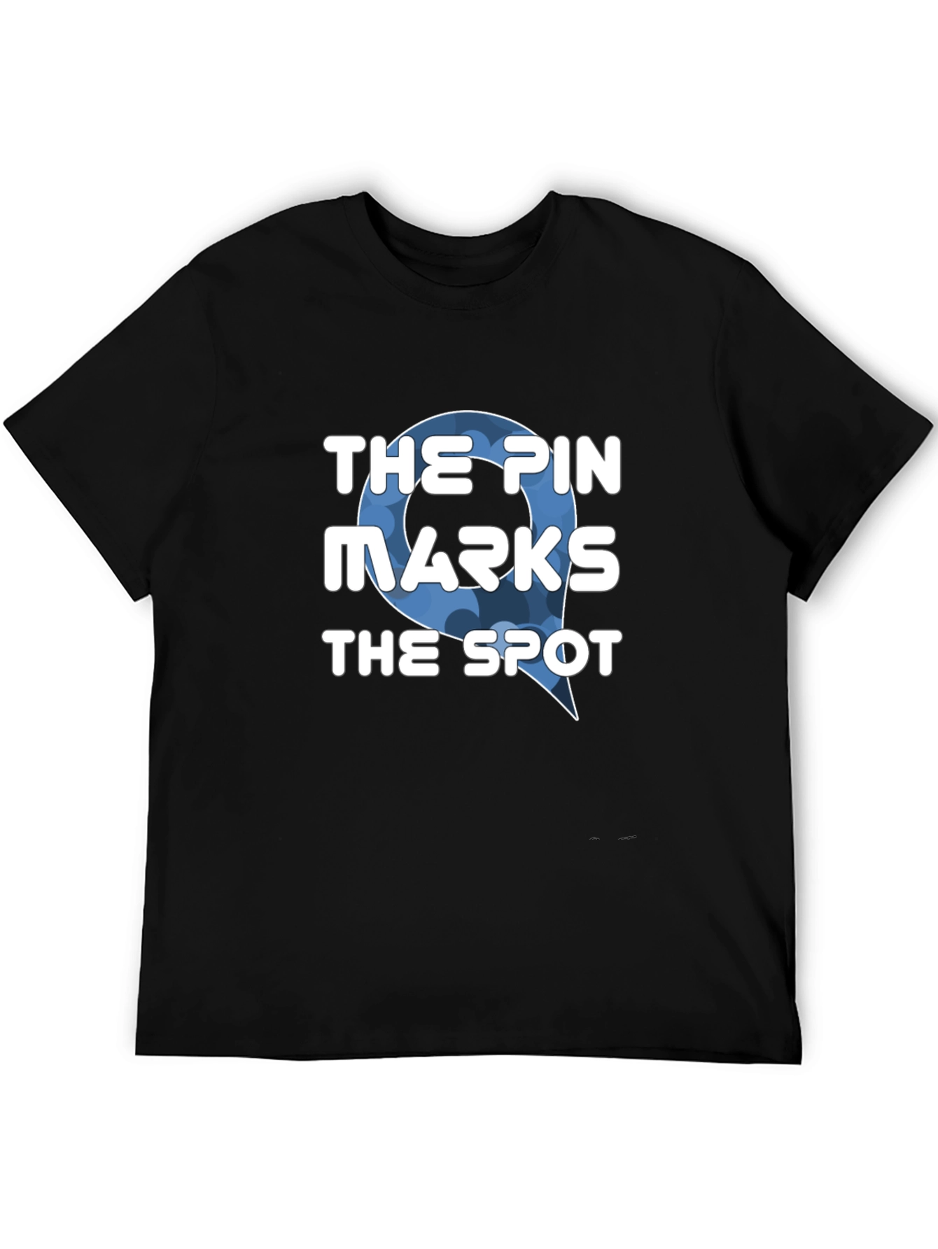 The Pin Marks the Spot Black T-Shirt