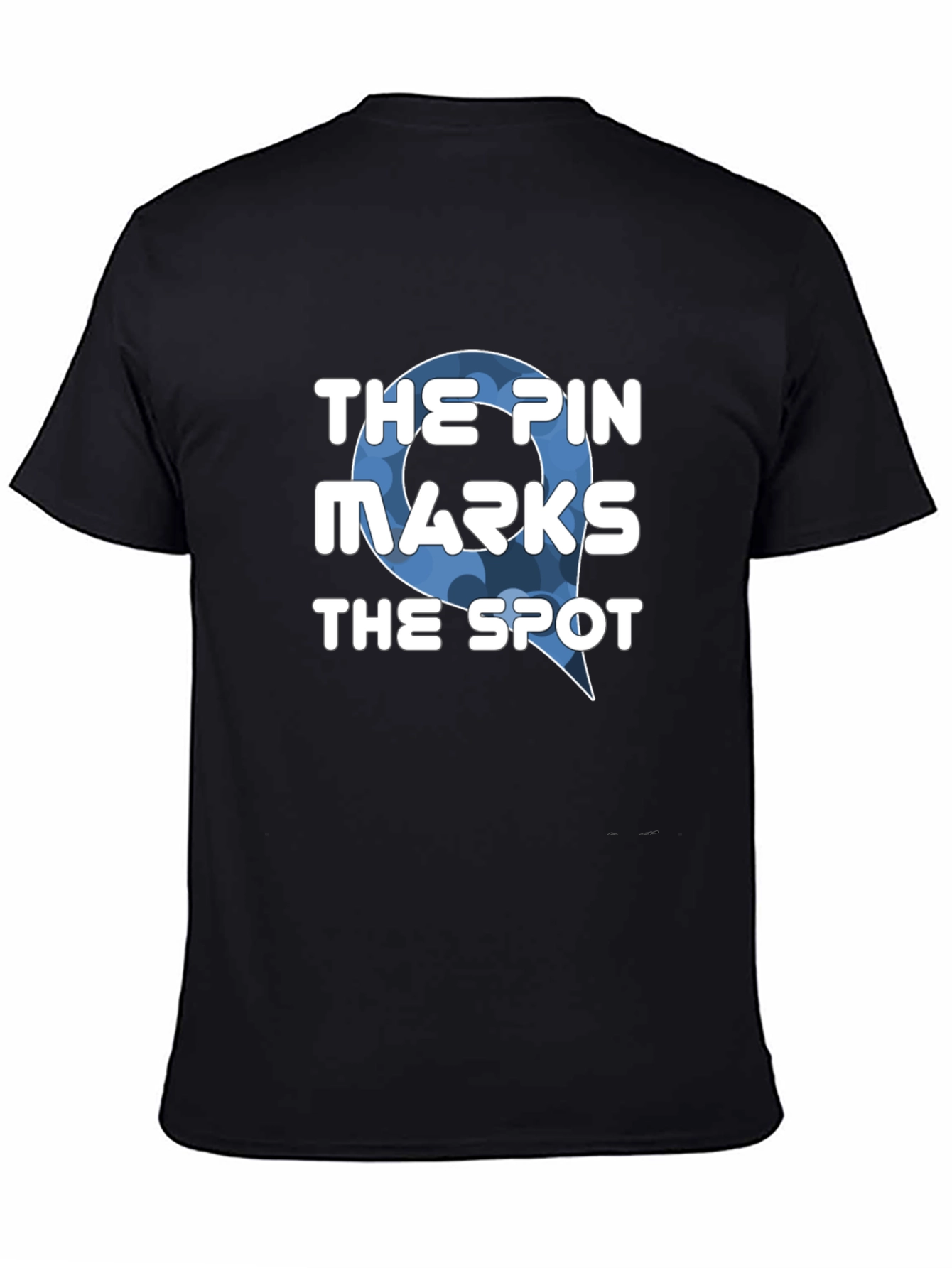 The Pin Marks the Spot Black T-Shirt