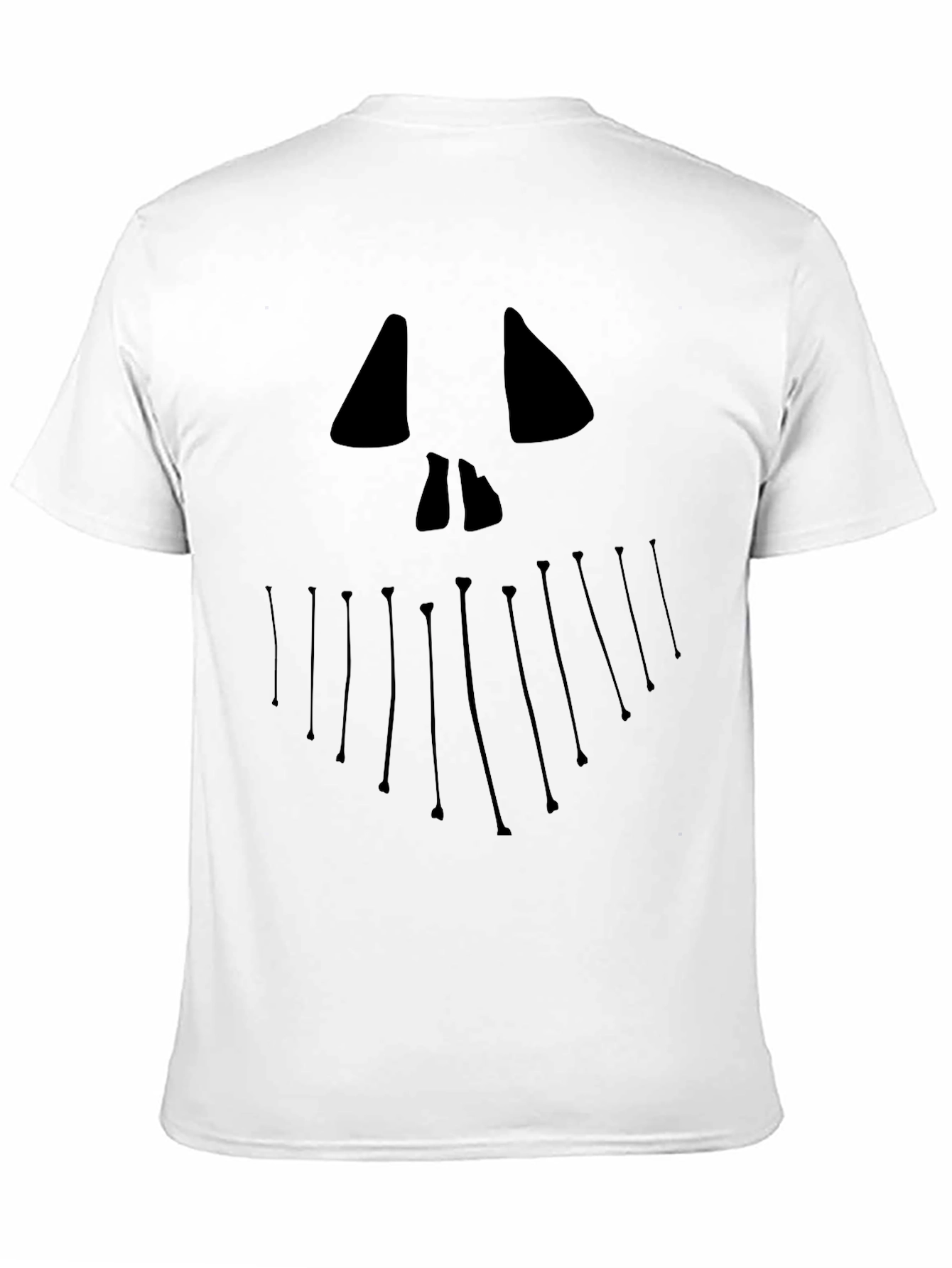 Spooky Face Graphic Tee - Halloween Style