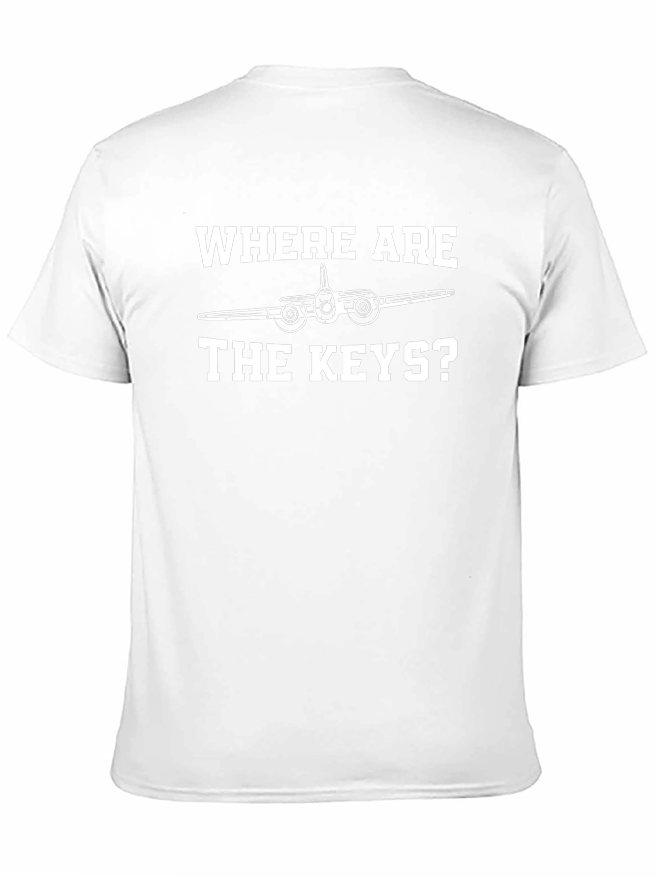 Where Are The Keys? Airplane Graphic Tee