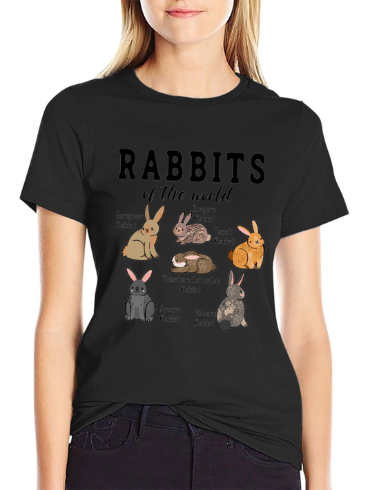 Rabbits of the World T-Shirt: Cute Animal Tee