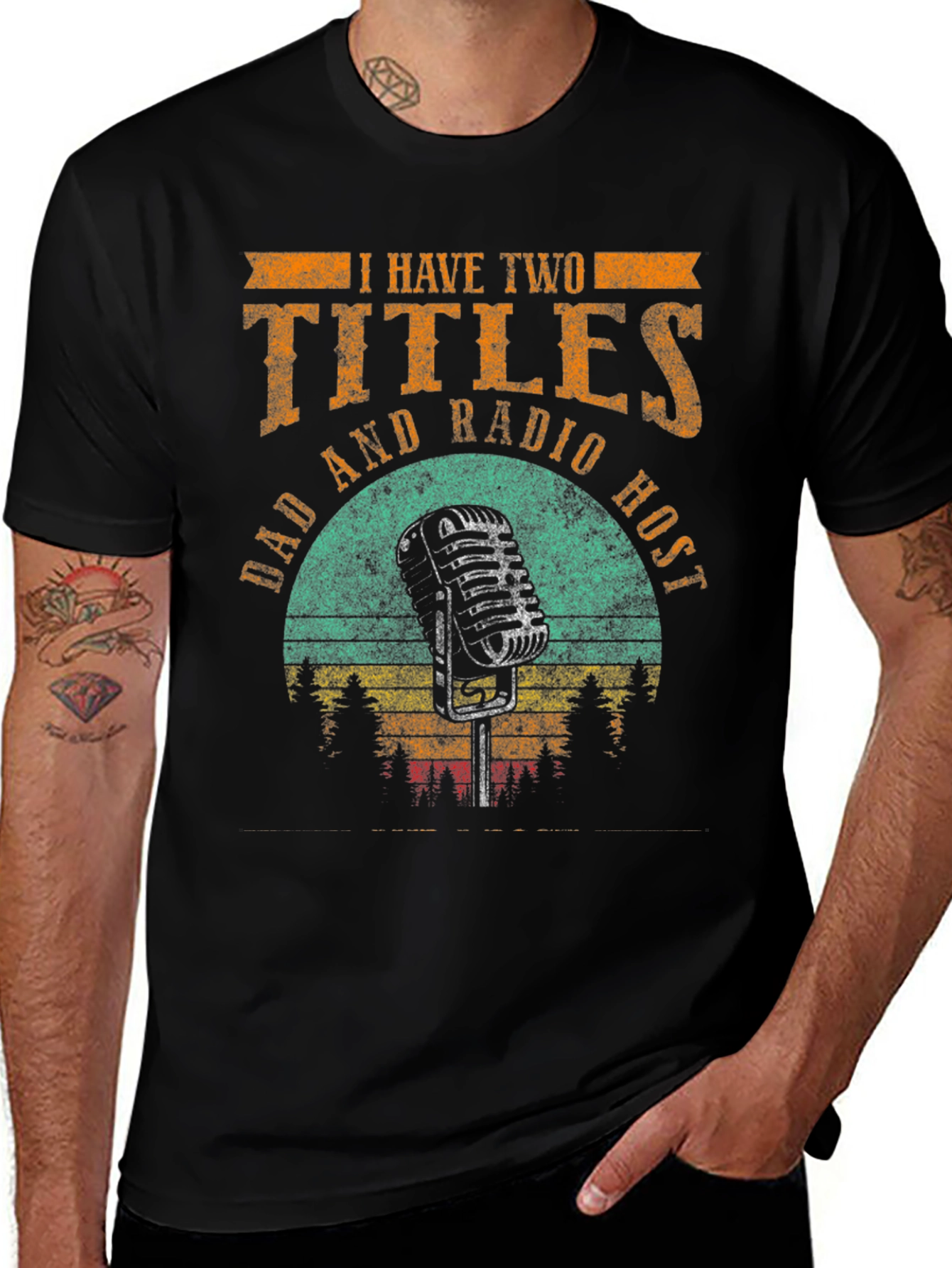 Dad and Radio Host Graphic T-Shirt
