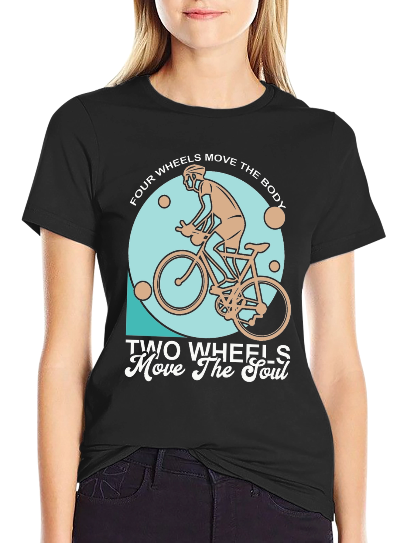 Cycling T-Shirt: Two Wheels Move The Soul