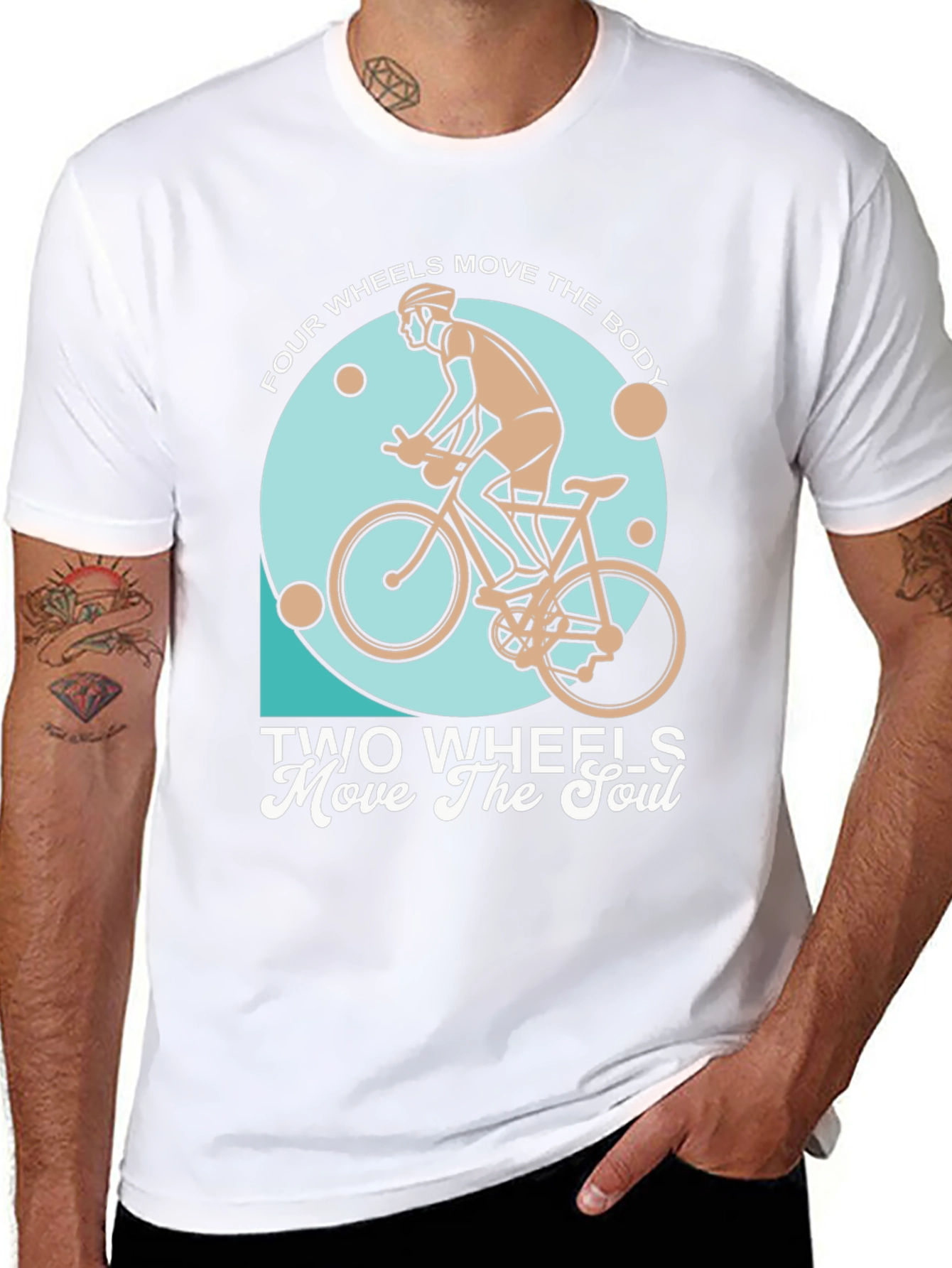 Cycling T-Shirt: Two Wheels Move The Soul