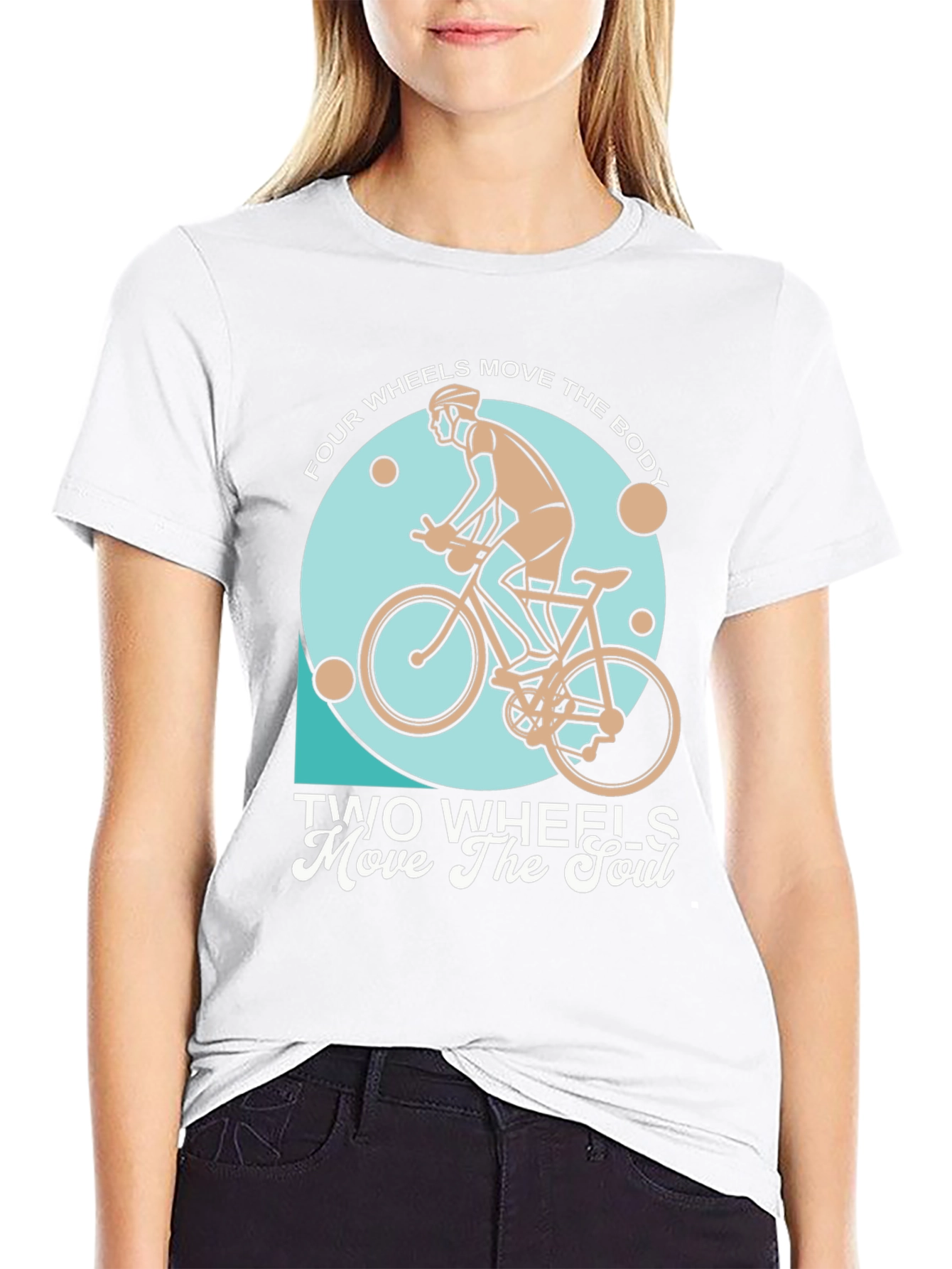 Cycling T-Shirt: Two Wheels Move The Soul