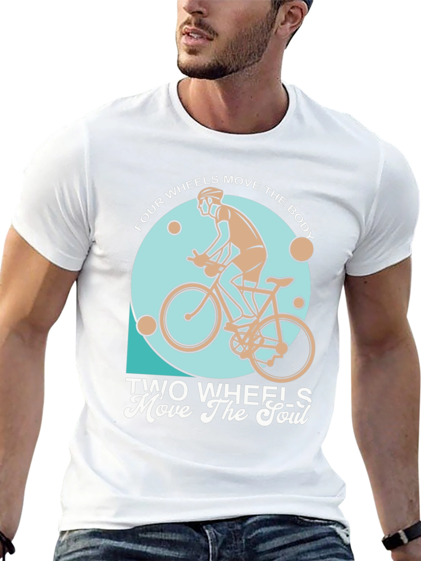 Cycling T-Shirt: Two Wheels Move The Soul