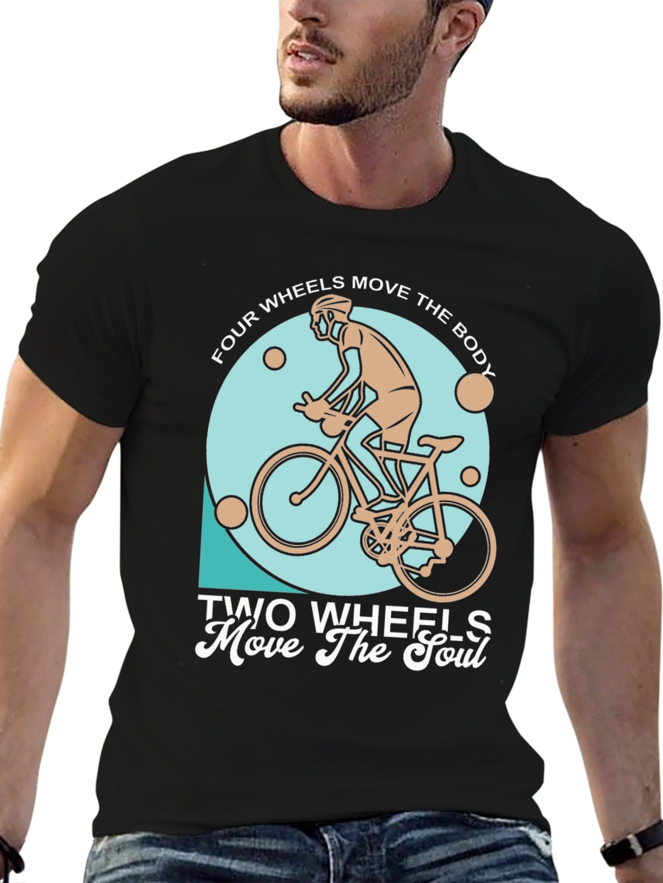 Cycling T-Shirt: Two Wheels Move The Soul