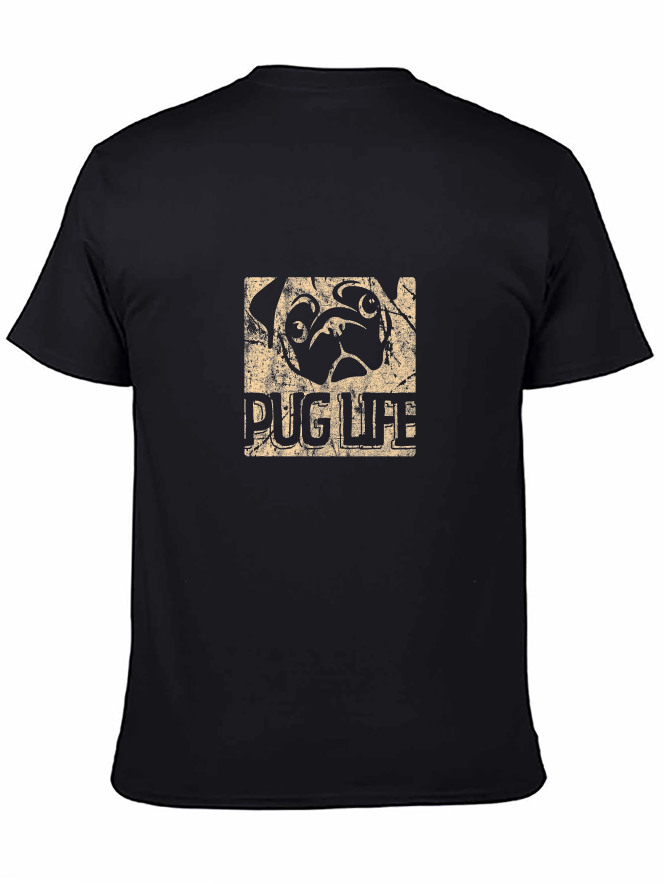 Pug Life Graphic T-Shirt - Mens Casual Tee