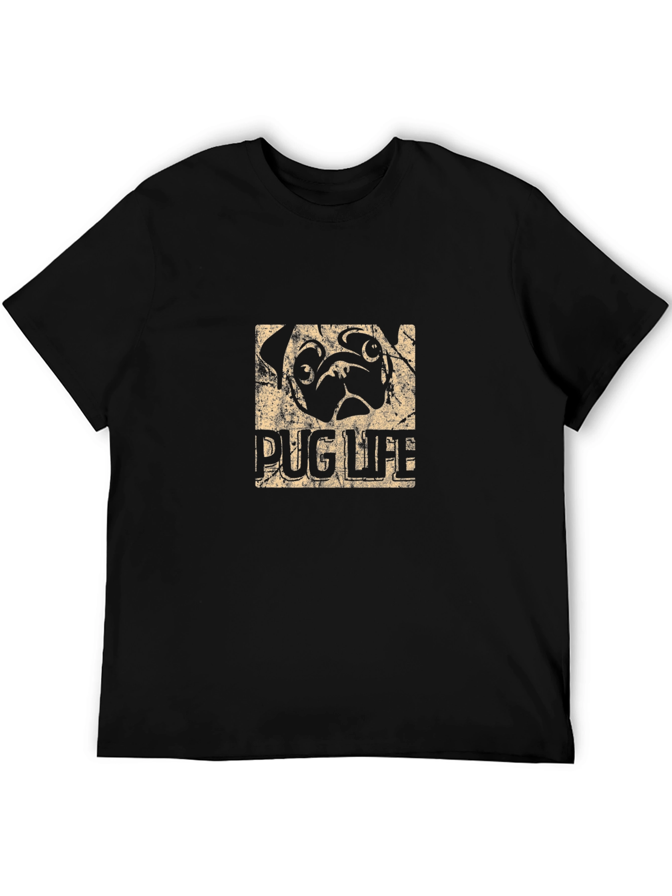 Pug Life Graphic T-Shirt - Mens Casual Tee