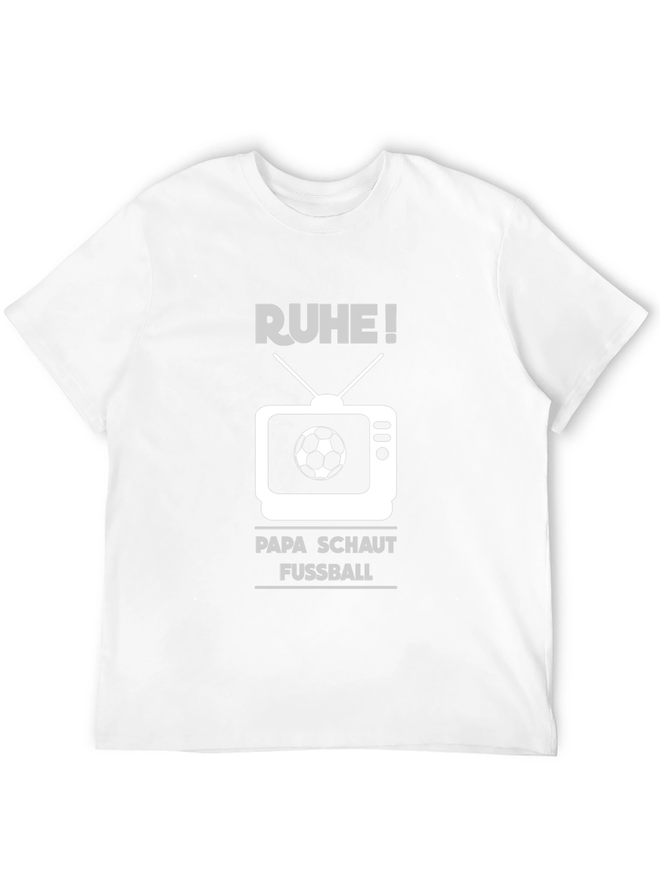 Ruhe! Papa Schaut Fussball T-Shirt