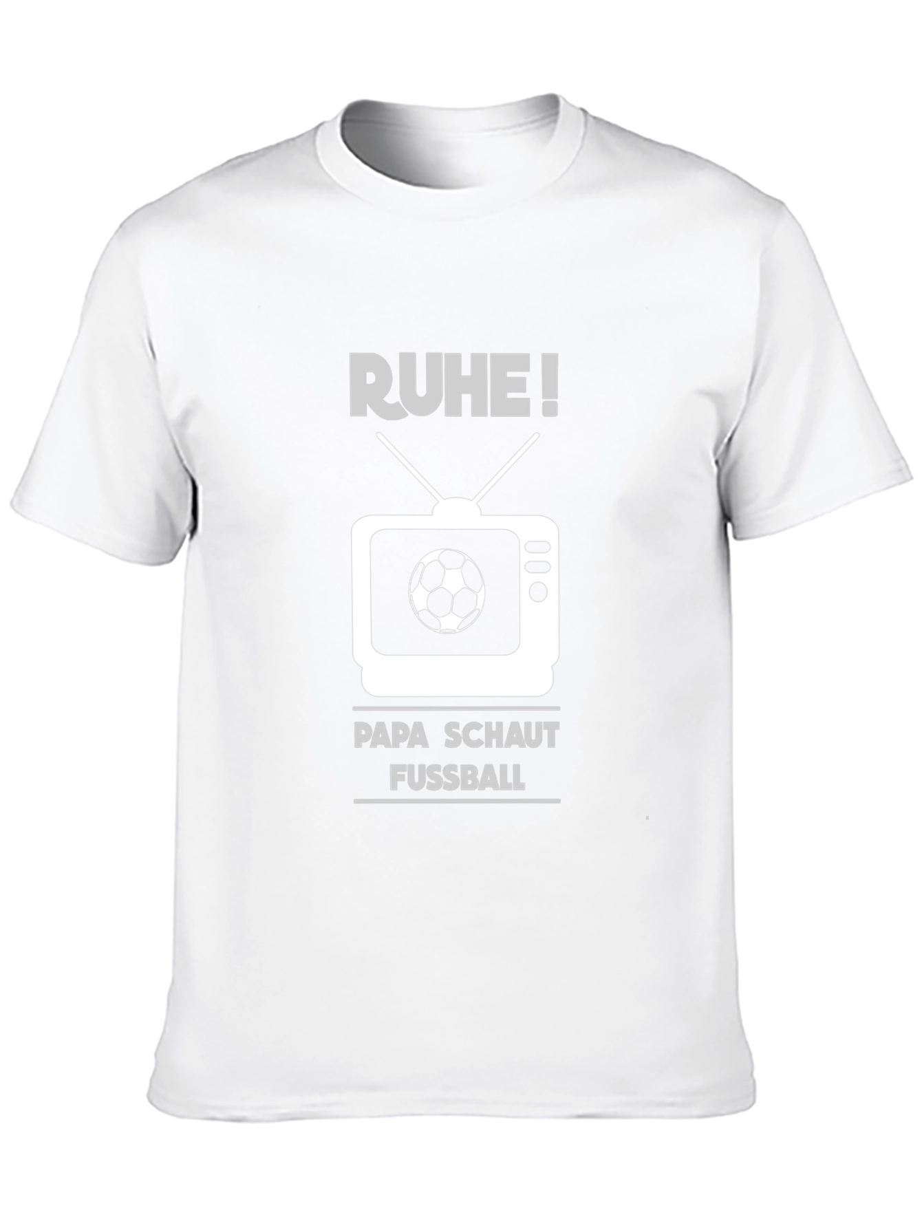 Ruhe! Papa Schaut Fussball T-Shirt