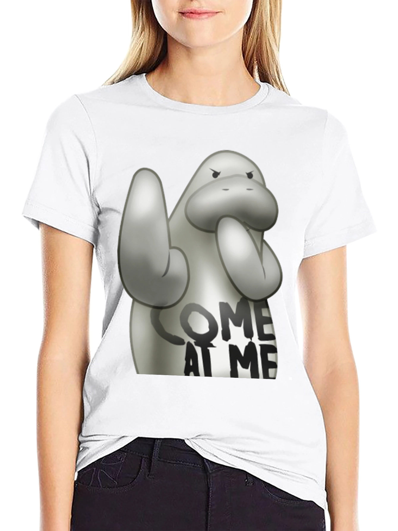 Come at Me Manatee T-Shirt - Funny Animal Tee